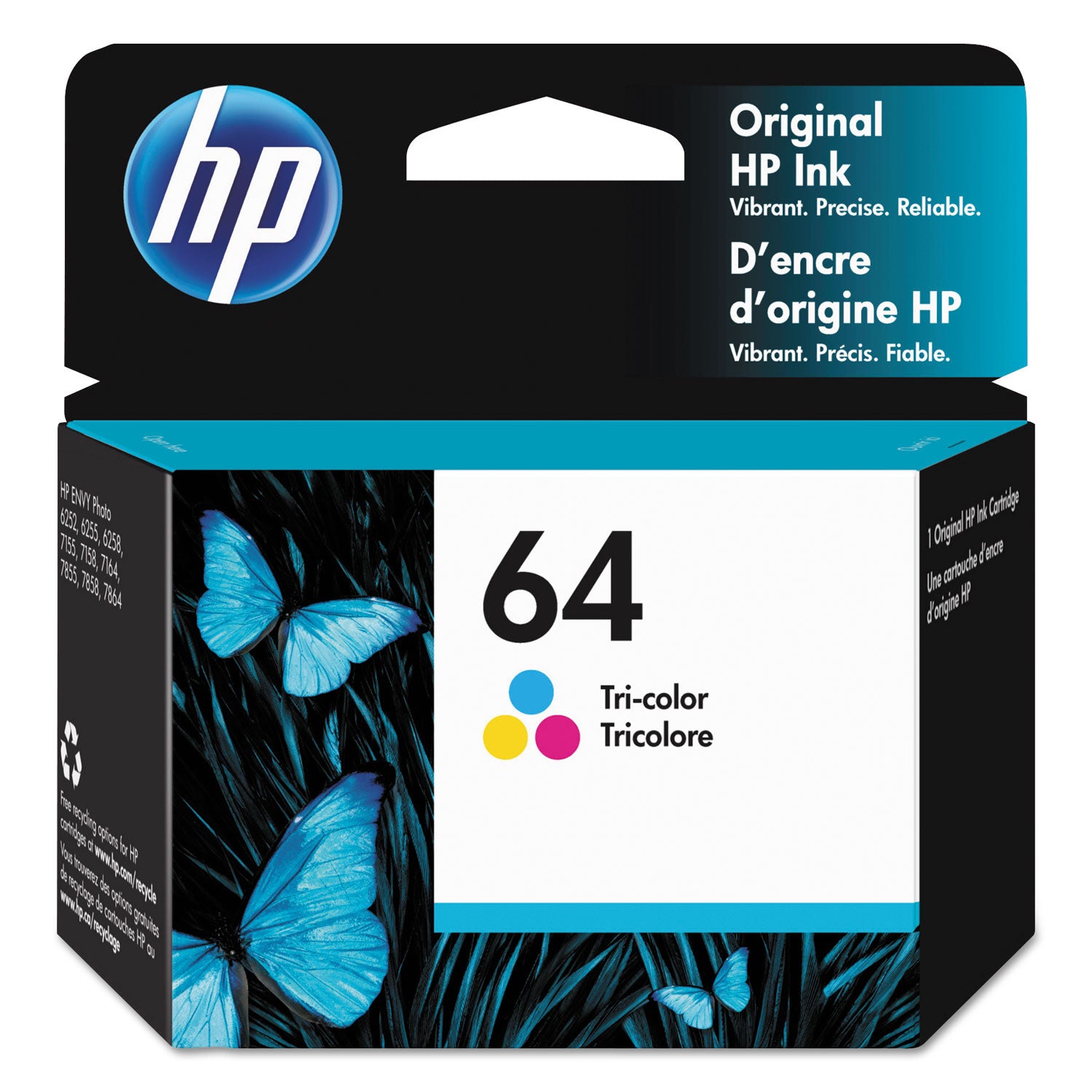 hp-64-n9j89an-tri-color-original-ink-cartridge_hewn9j89an - 1