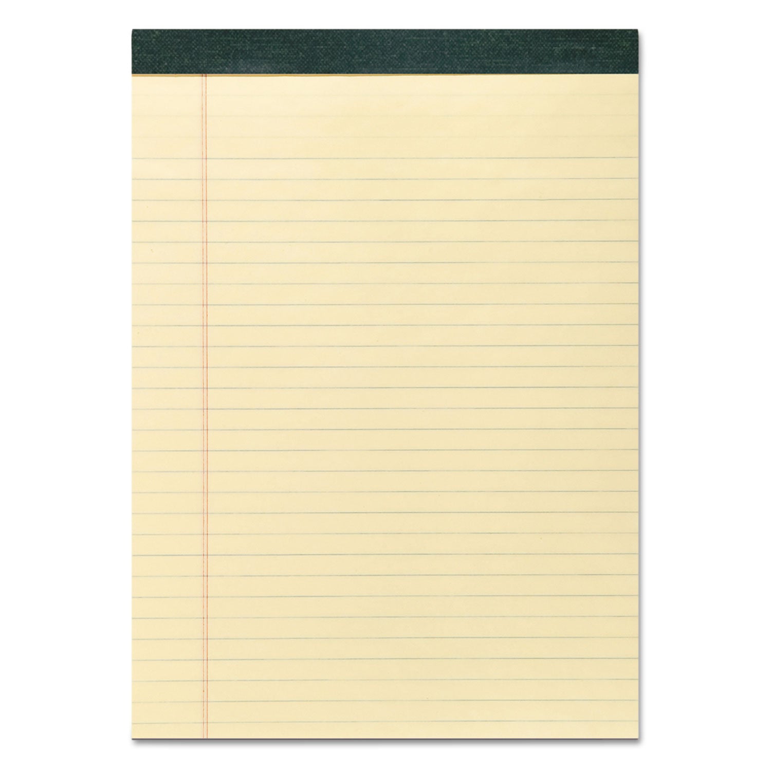 Recycled Legal Pad, Wide/Legal Rule, 40 Canary-Yellow 8.5 x 11 Sheets, Dozen -