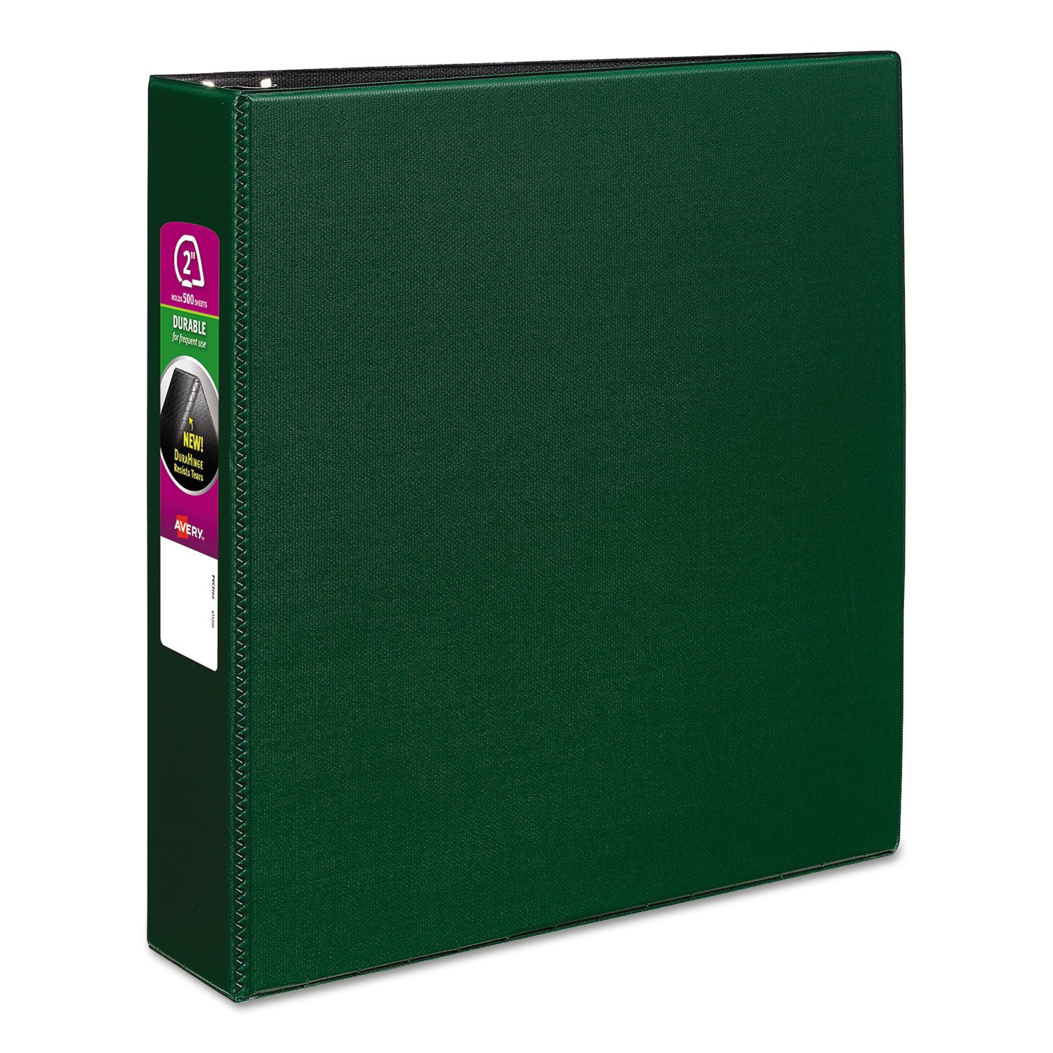 Durable Non-View Binder with DuraHinge and Slant Rings, 3 Rings, 2" Capacity, 11 x 8.5, Green -