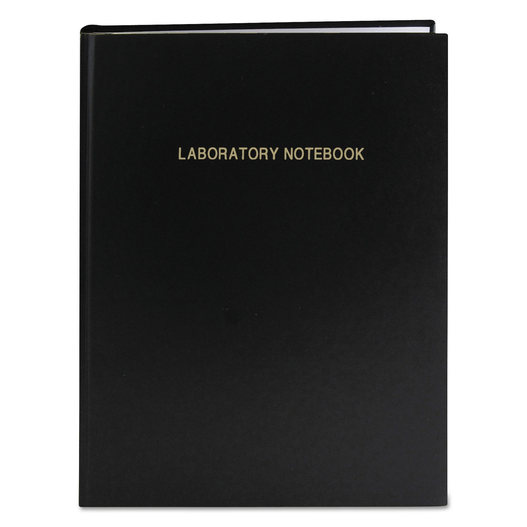 Lab Research Notebook, Quadrille Rule (5 sq/in), Black Cover, (72) 11.25 x 8.75 Sheets -