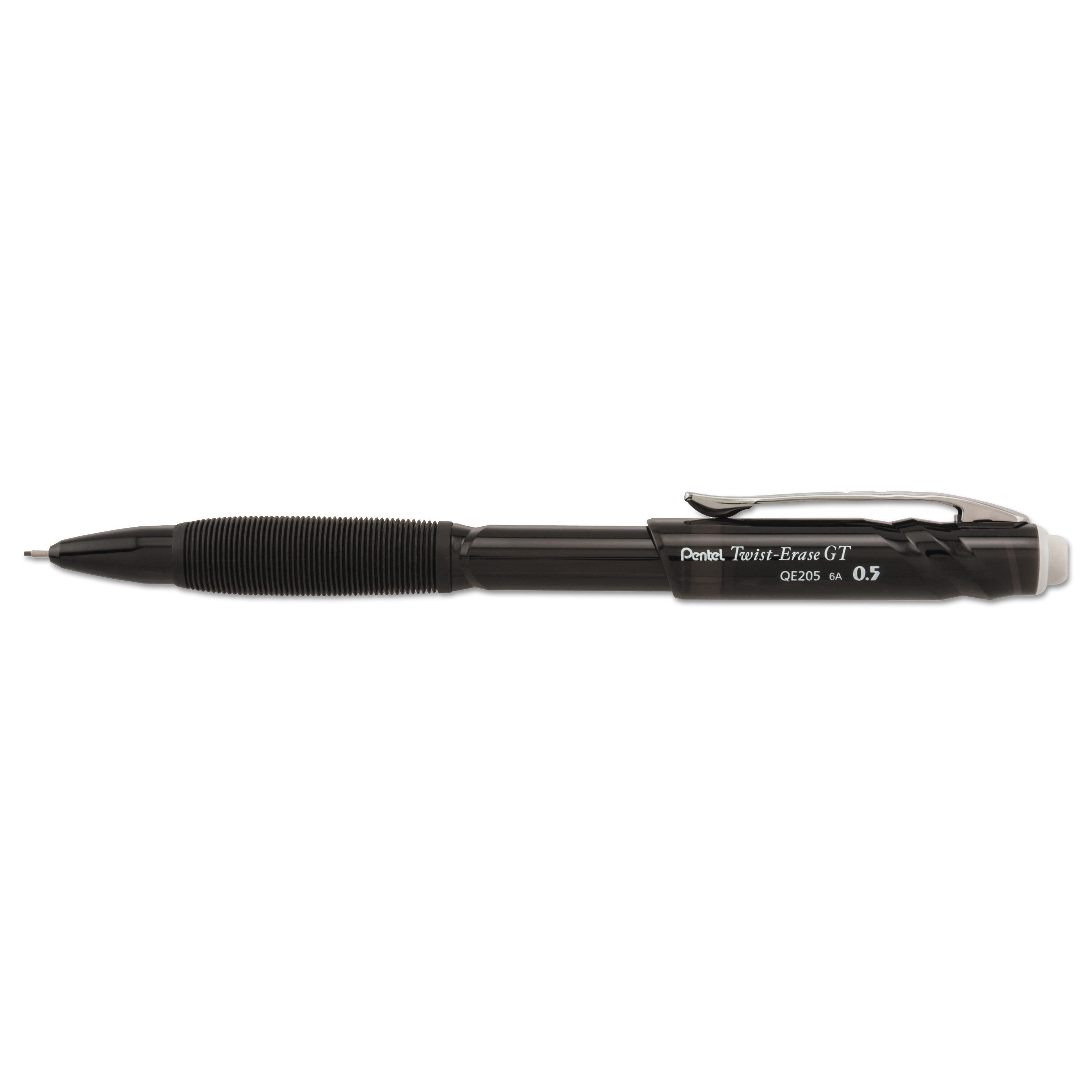 twist-erase-gt-pencils-05-mm-hb-#2-black-lead-black-barrel_penqe205a - 1