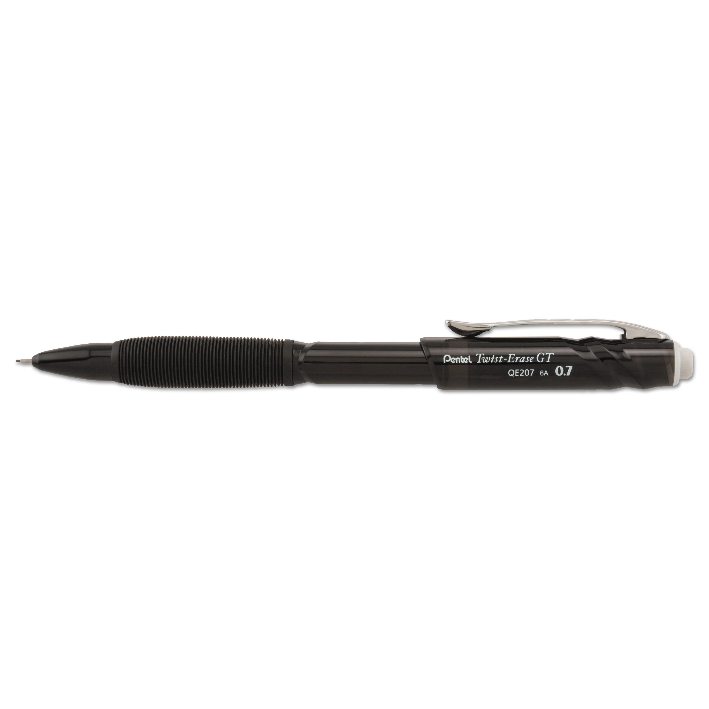 twist-erase-gt-pencils-07-mm-hb-#2-black-lead-black-barrel_penqe207a - 1