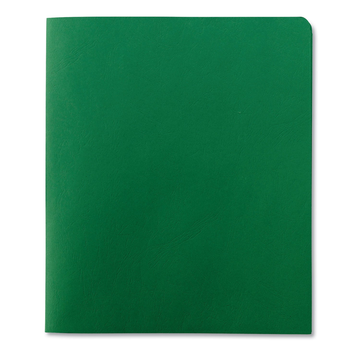 Two-Pocket Folder, Textured Paper, 100-Sheet Capacity, 11 x 8.5, Green, 25/Box -