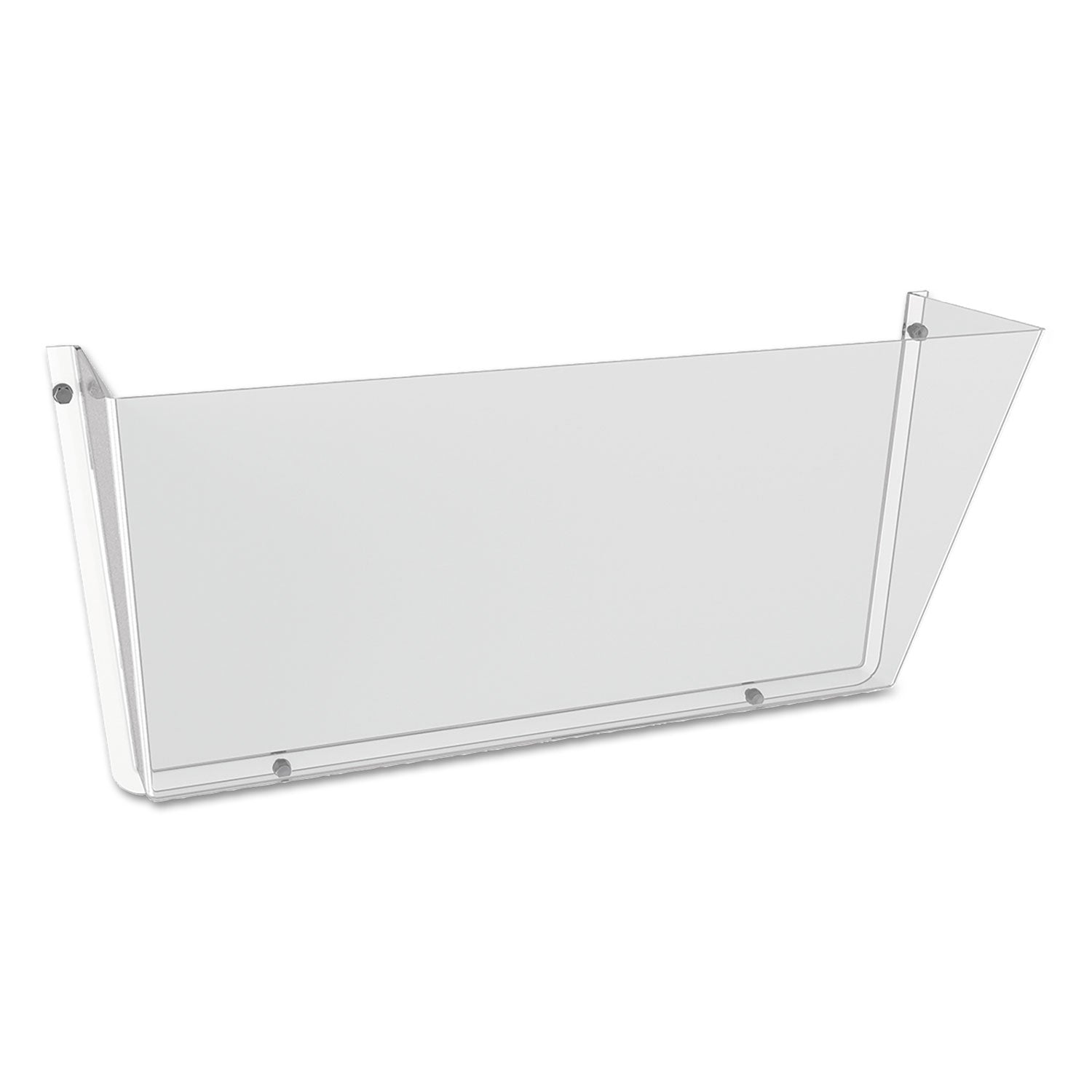 Unbreakable DocuPocket Wall File, Letter Size, 14.5" x 3" x 6.5", Clear -