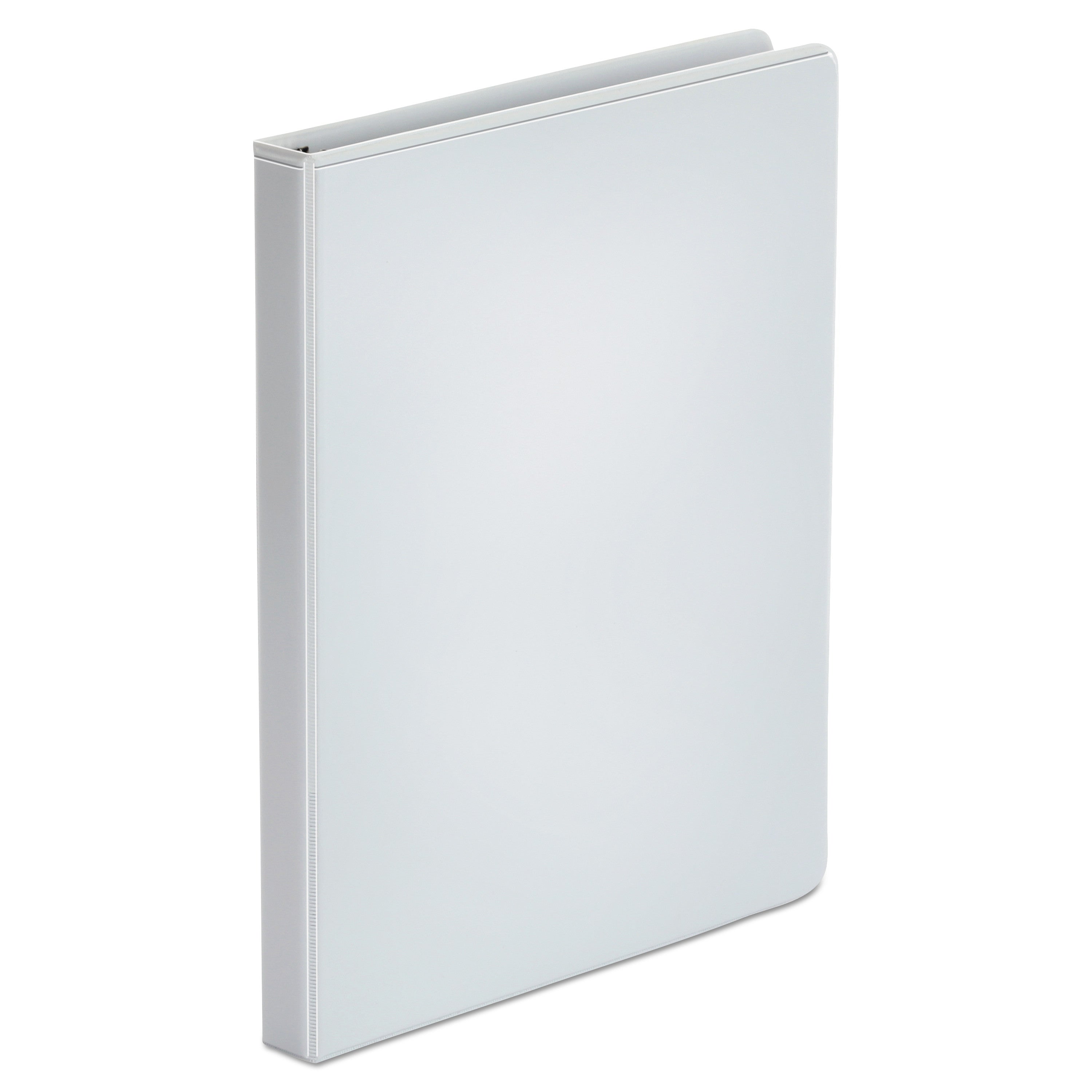 Economy Round Ring View Binder, 3 Rings, 0.5" Capacity, 11 x 8.5, White, 6/Pack -
