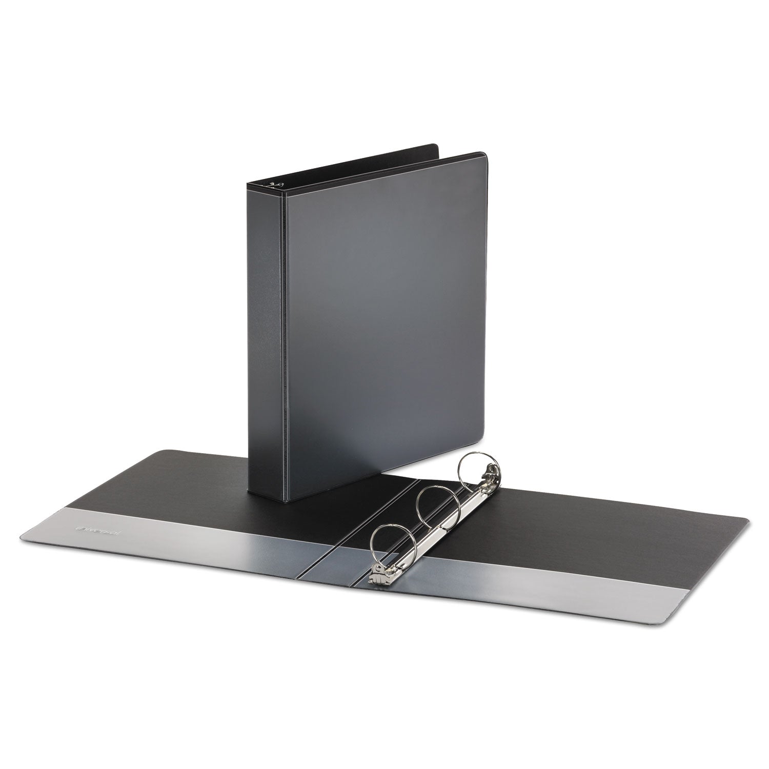 Economy Round Ring View Binder, 3 Rings, 1.5" Capacity, 11 x 8.5, Black -