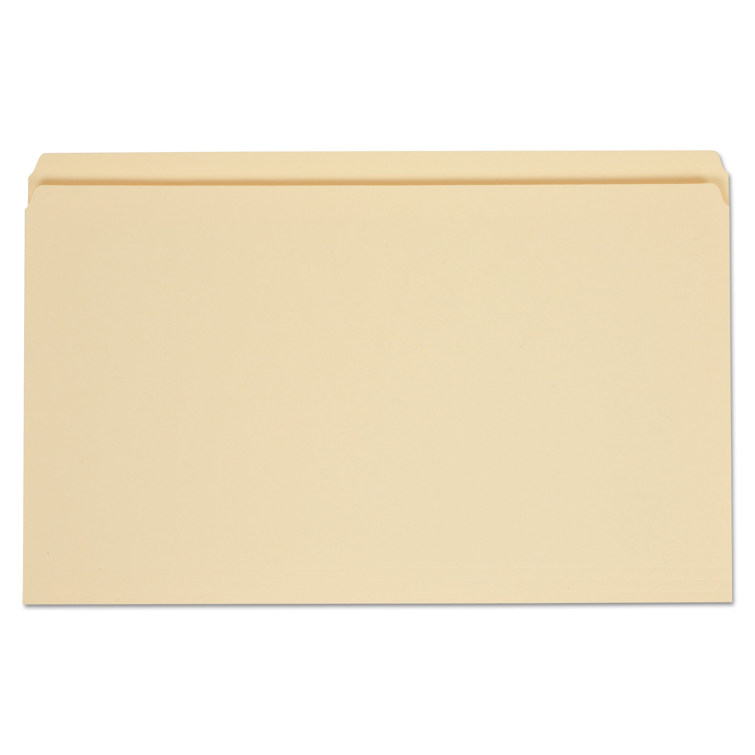 Top Tab File Folders, Straight Tabs, Legal Size, 0.75" Expansion, Manila, 100/Box -
