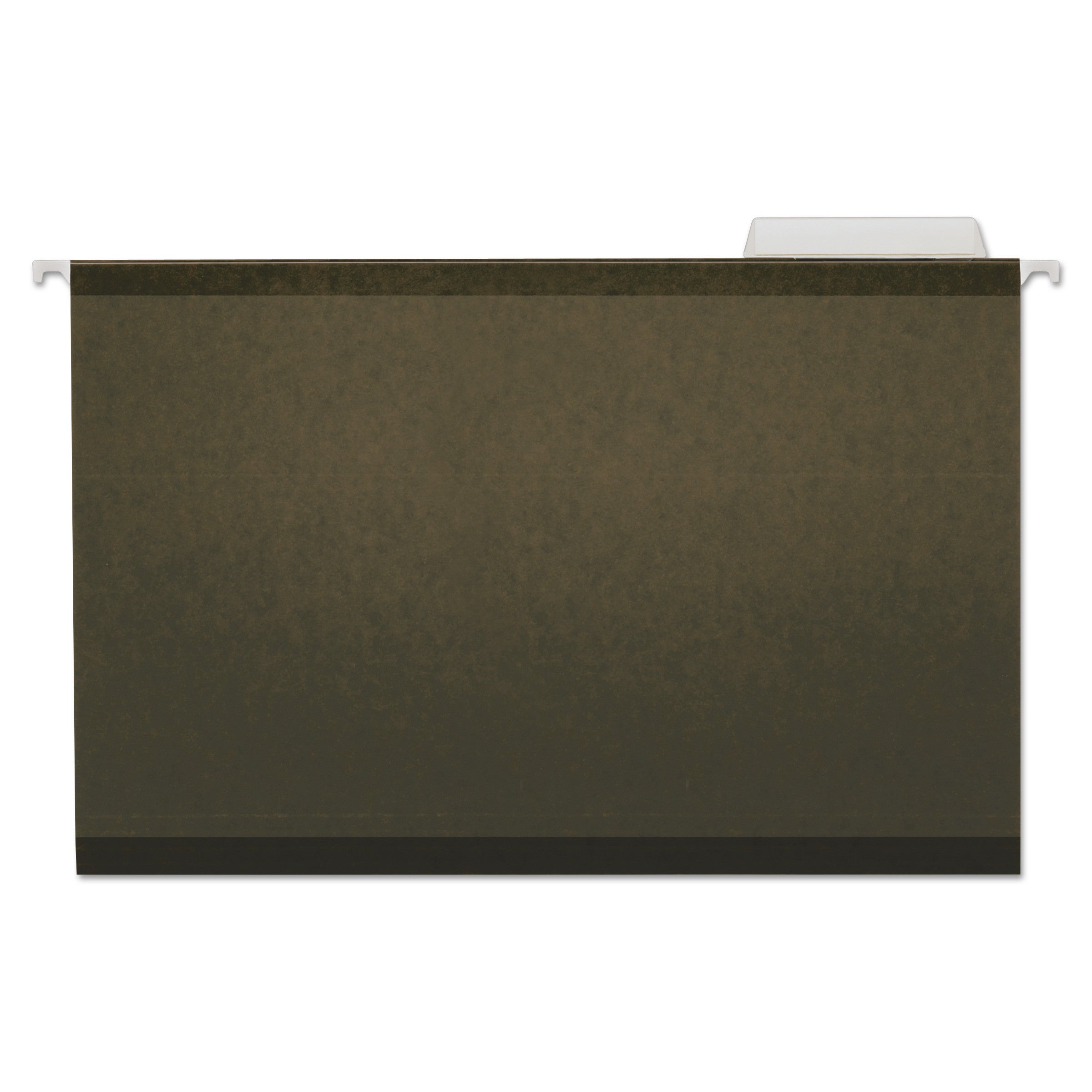 Deluxe Reinforced Recycled Hanging File Folders, Legal Size, 1/3-Cut Tabs, Standard Green, 25/Box -