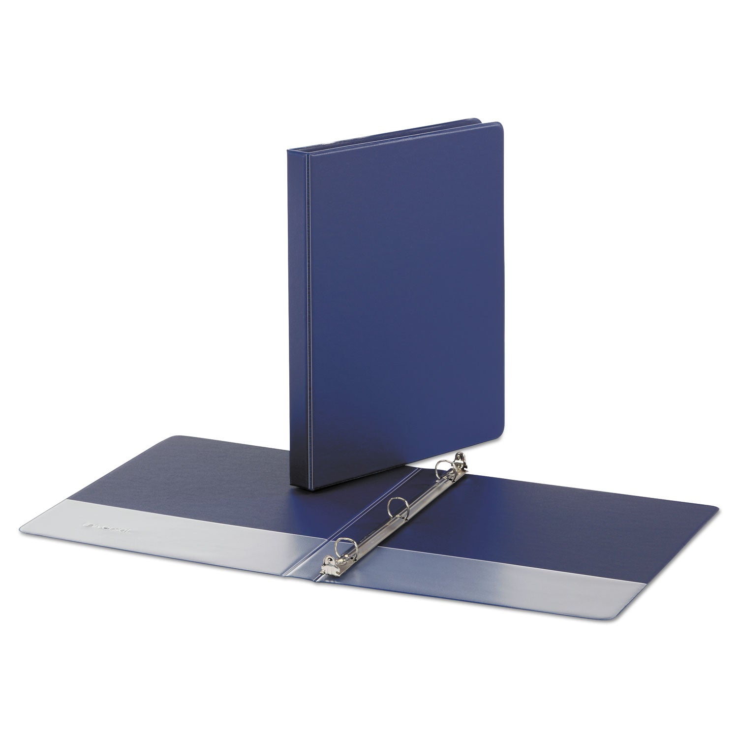 Economy Non-View Round Ring Binder, 3 Rings, 0.5" Capacity, 11 x 8.5, Royal Blue -
