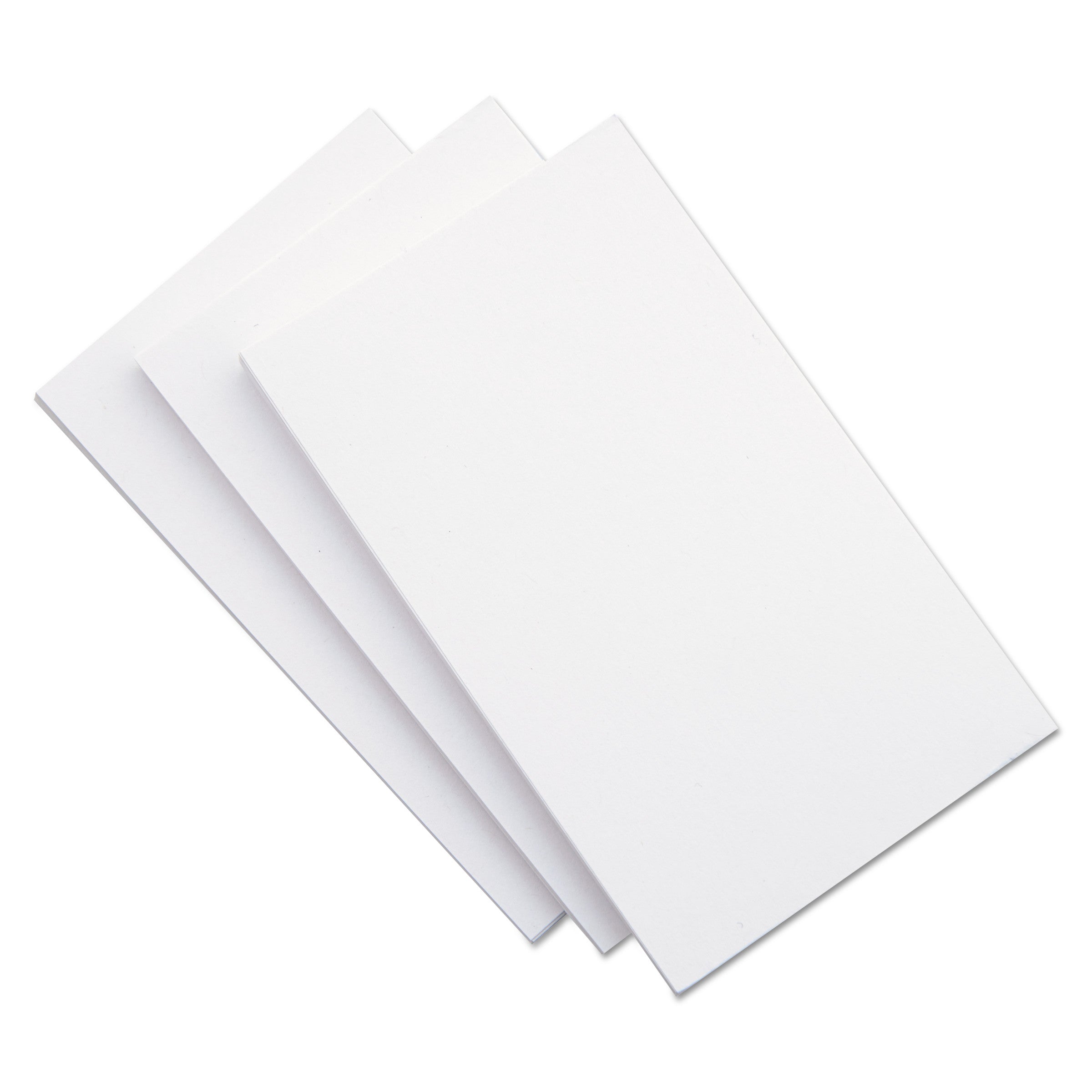 Unruled Index Cards, 5 x 8, White, 100/Pack -