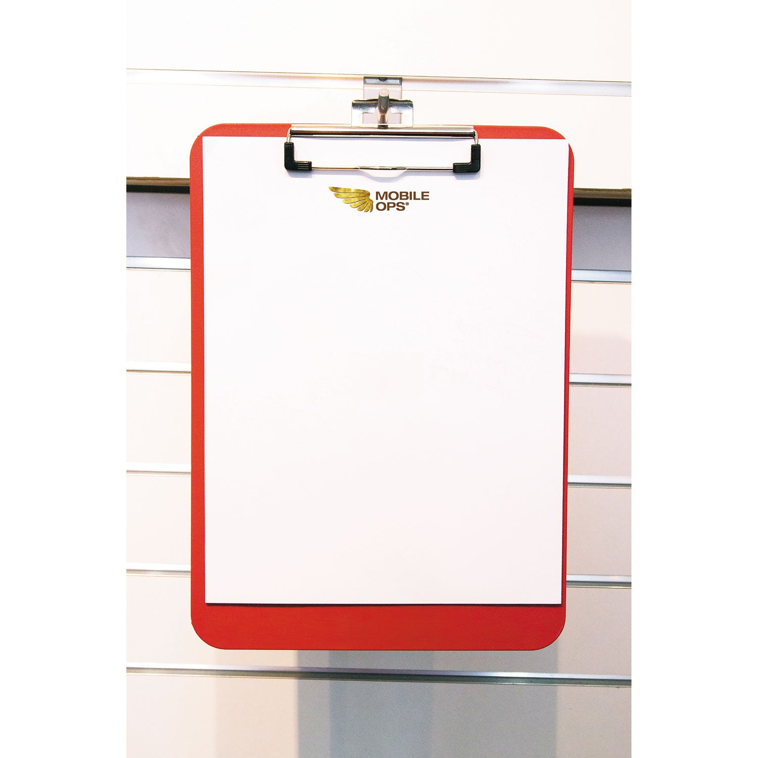 Unbreakable Recycled Clipboard, 0.25" Clip Capacity, Holds 8.5 x 11 Sheets, Red -