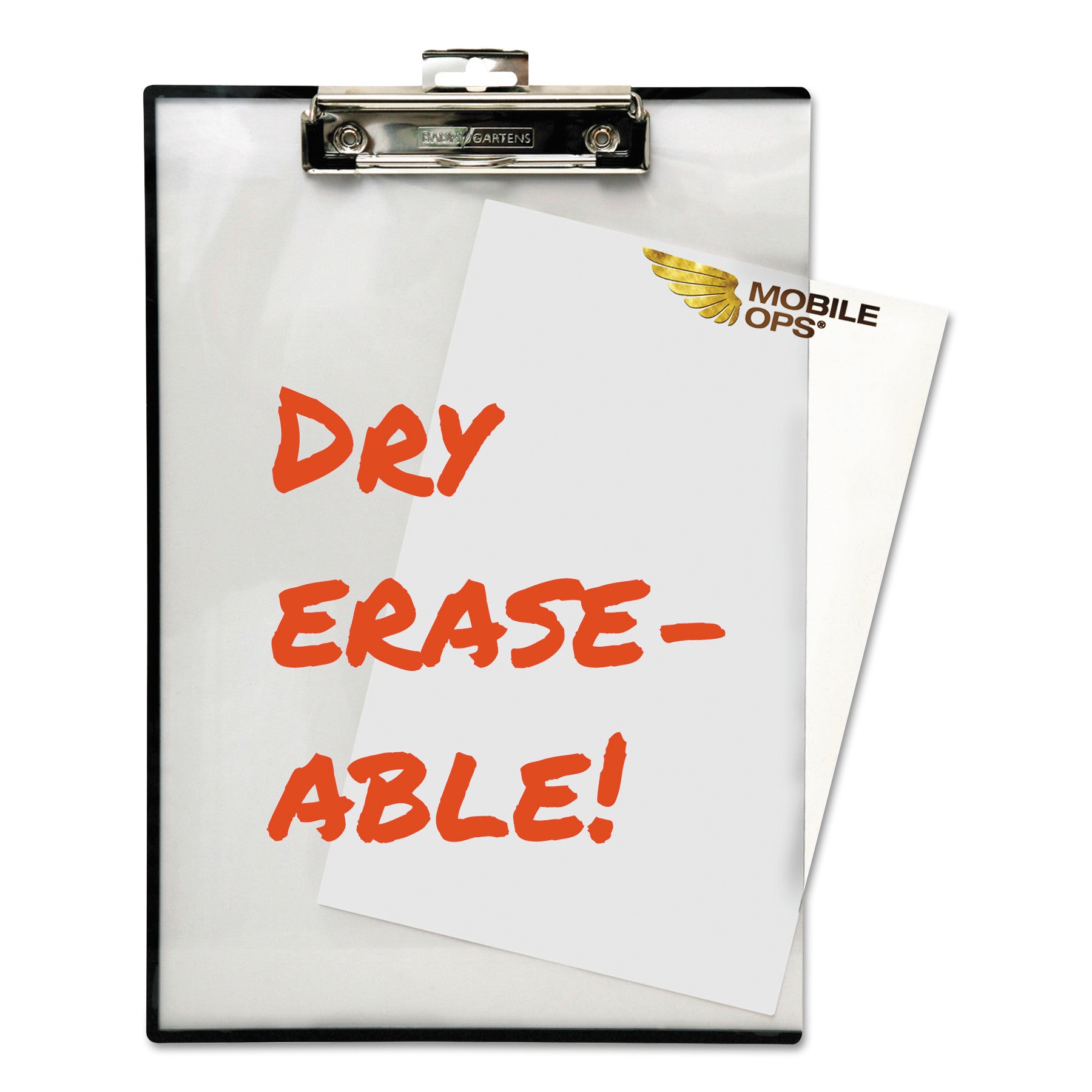 Quick Reference Clipboard, 0.5" Clip Capacity, Holds 8.5 x 11 Sheets, Clear -