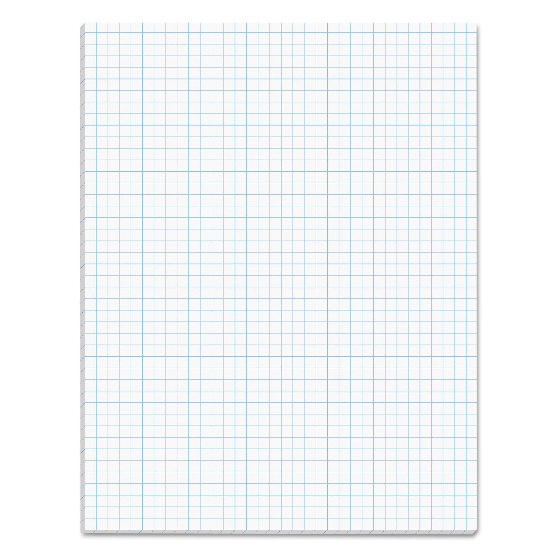 Cross Section Pads, Cross-Section Quadrille Rule (4 sq/in, 1 sq/in), 50 White 8.5 x 11 Sheets - 1