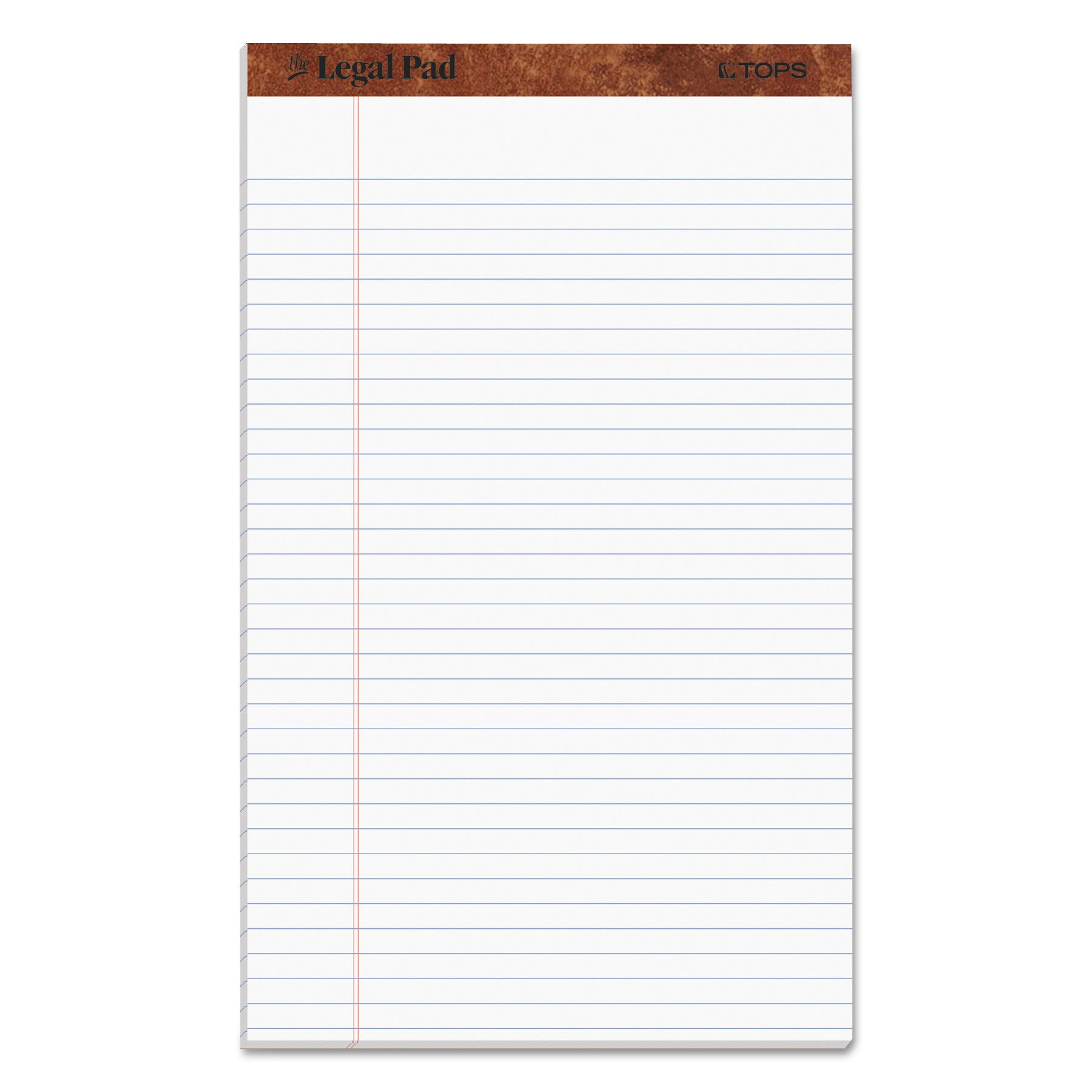 The Legal Pad" Ruled Perforated Pads, Wide/Legal Rule, 50 White 8.5 x 14 Sheets, Dozen -