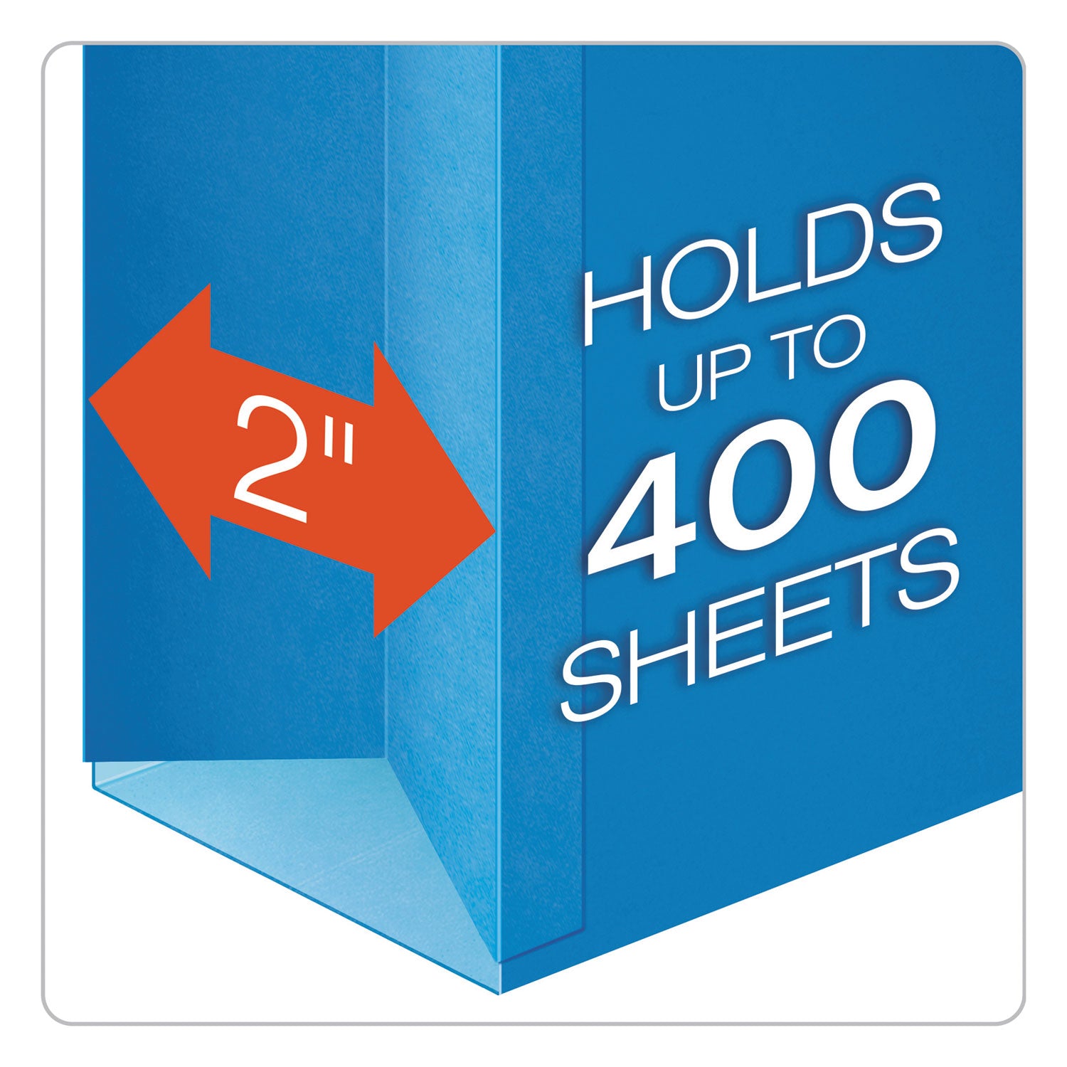 SureHook Reinforced Extra-Capacity Hanging Box File, 1 Section, 2" Capacity, Legal Size, 1/5-Cut Tabs, Blue, 25/Box -