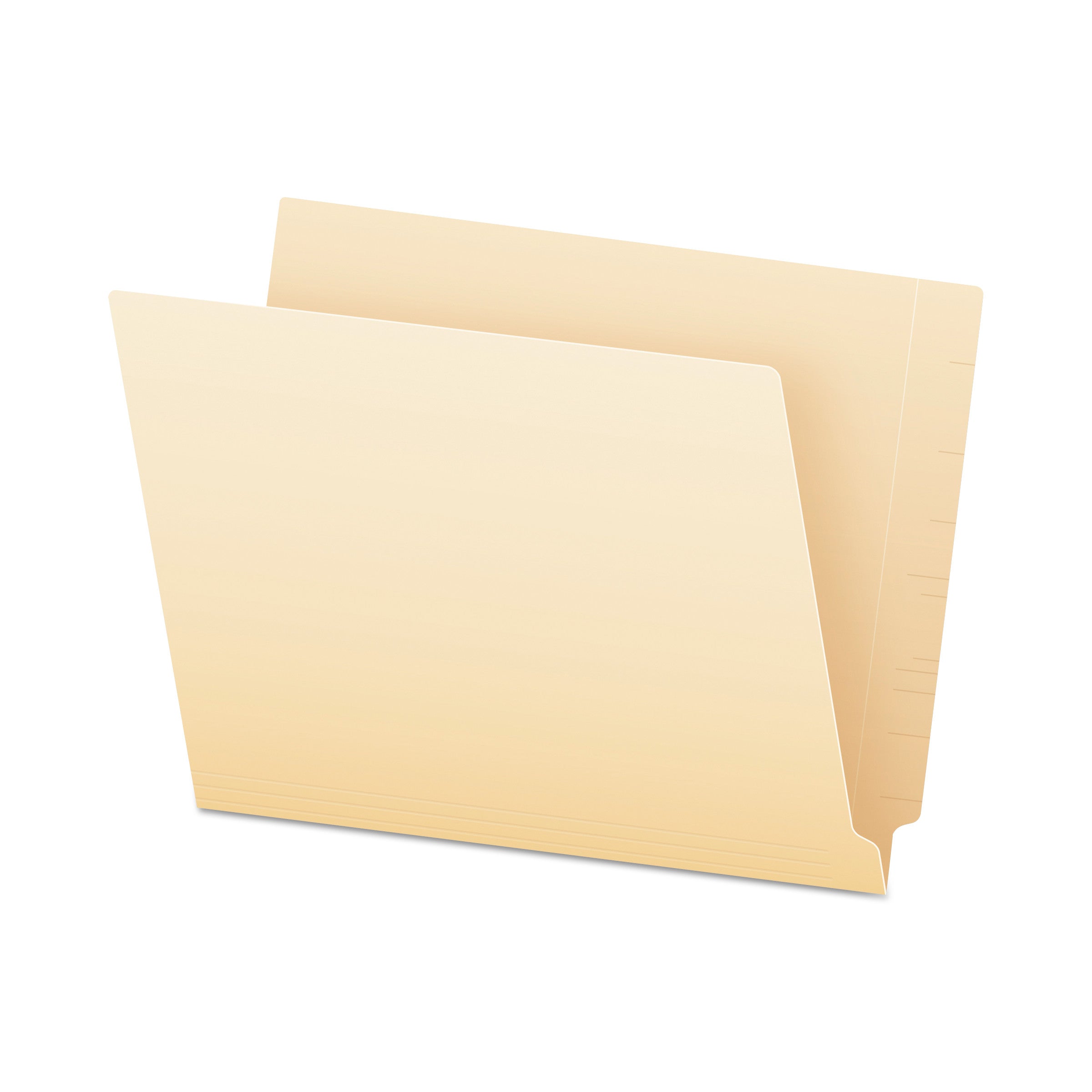 SmartShield End Tab File Folders, Straight Tabs, Letter Size, Manila, 75/Box -