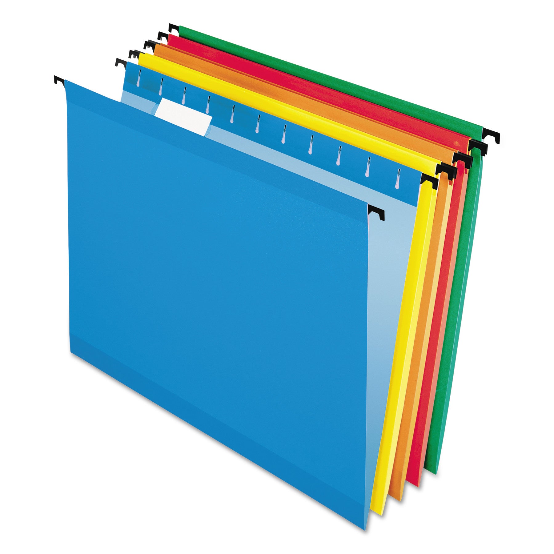 SureHook Hanging Folders, Legal Size, 1/5-Cut Tabs, Assorted Colors, 20/Box -