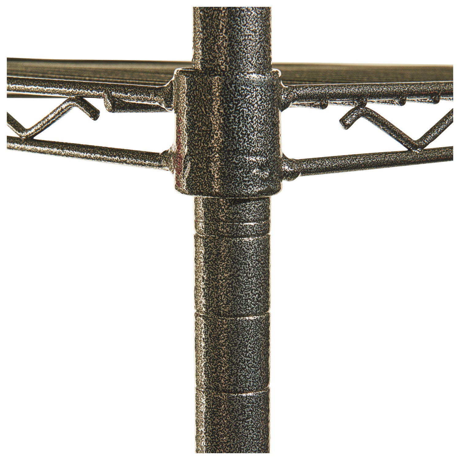 Wire Shelving Starter Kit, Four-Shelf, 36w x 18d x 72h, Black Anthracite -