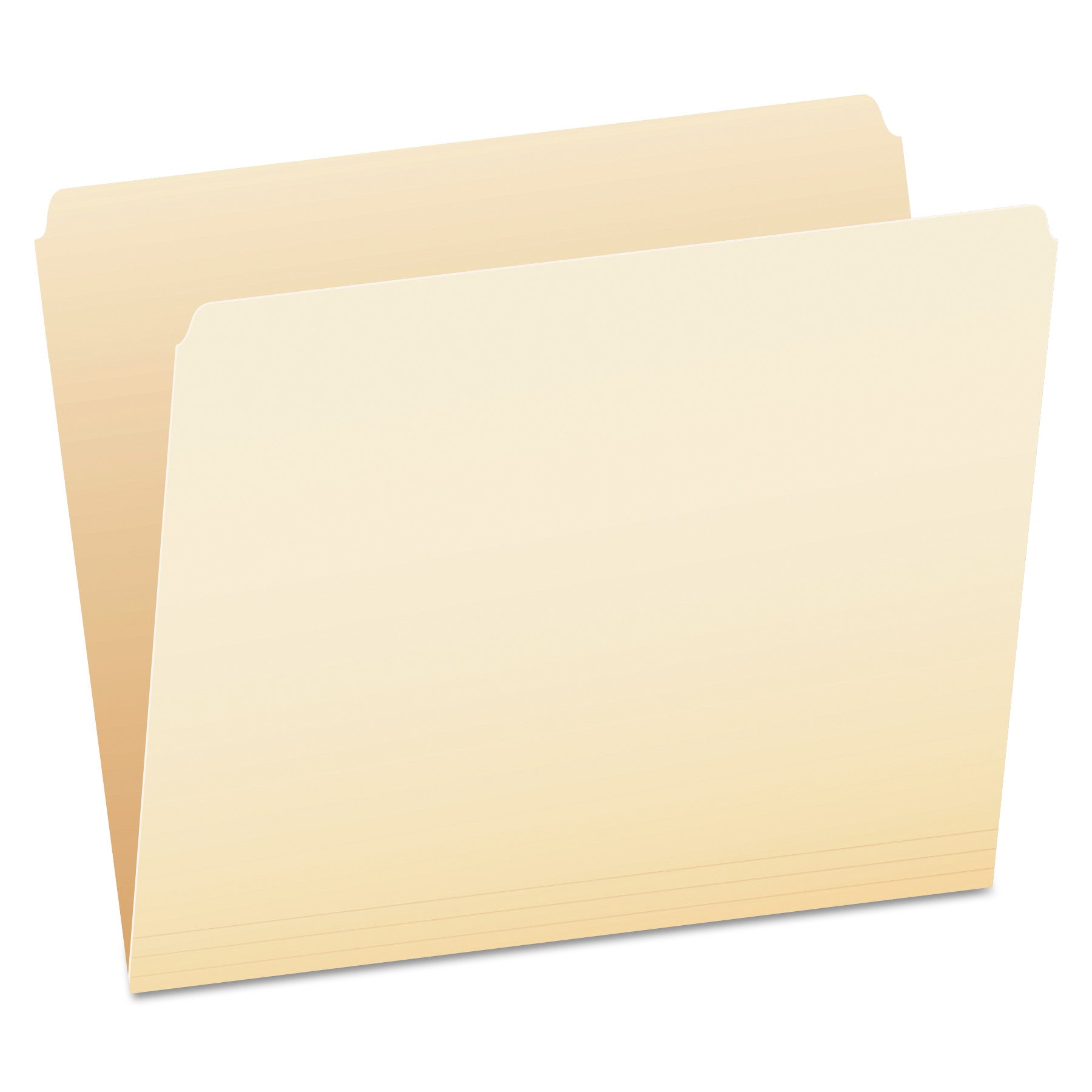 Manila File Folders, Straight Tabs, Letter Size, 0.75" Expansion, Manila, 100/Box -