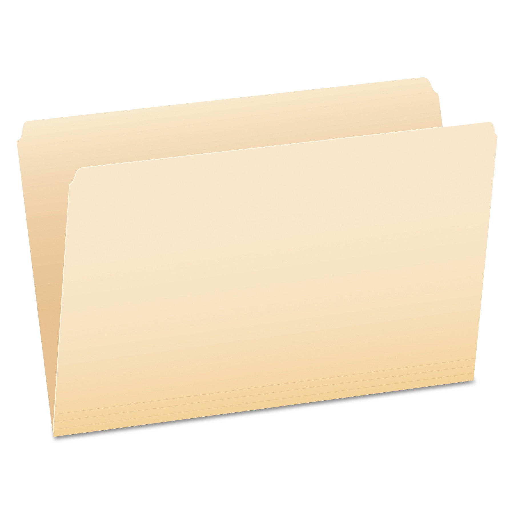 Manila File Folders, Straight Tabs, Legal Size, 0.75" Expansion, Manila, 100/Box -