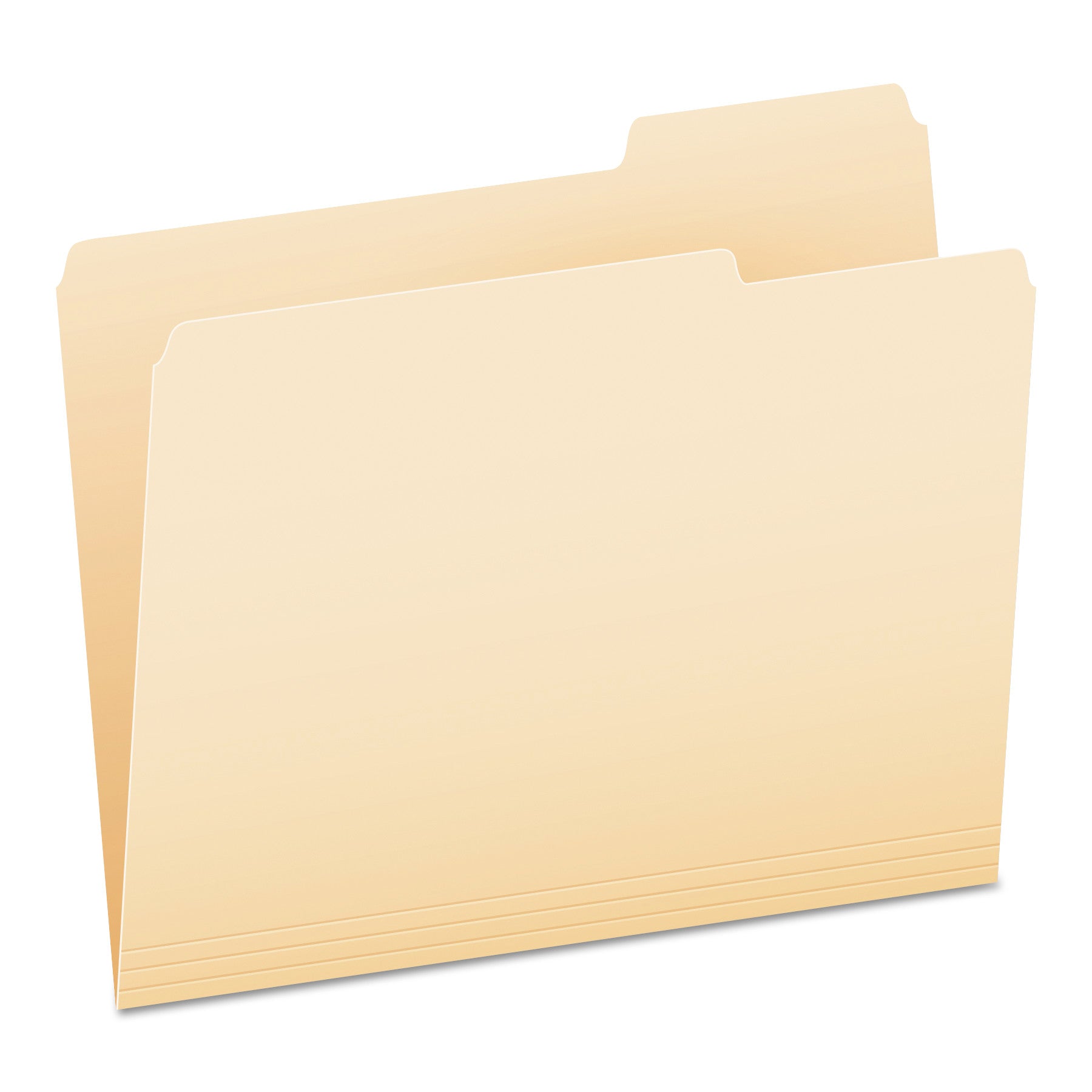 Manila File Folders, 1/3-Cut Tabs: Right Position, Letter Size, 0.75" Expansion, Manila, 100/Box -