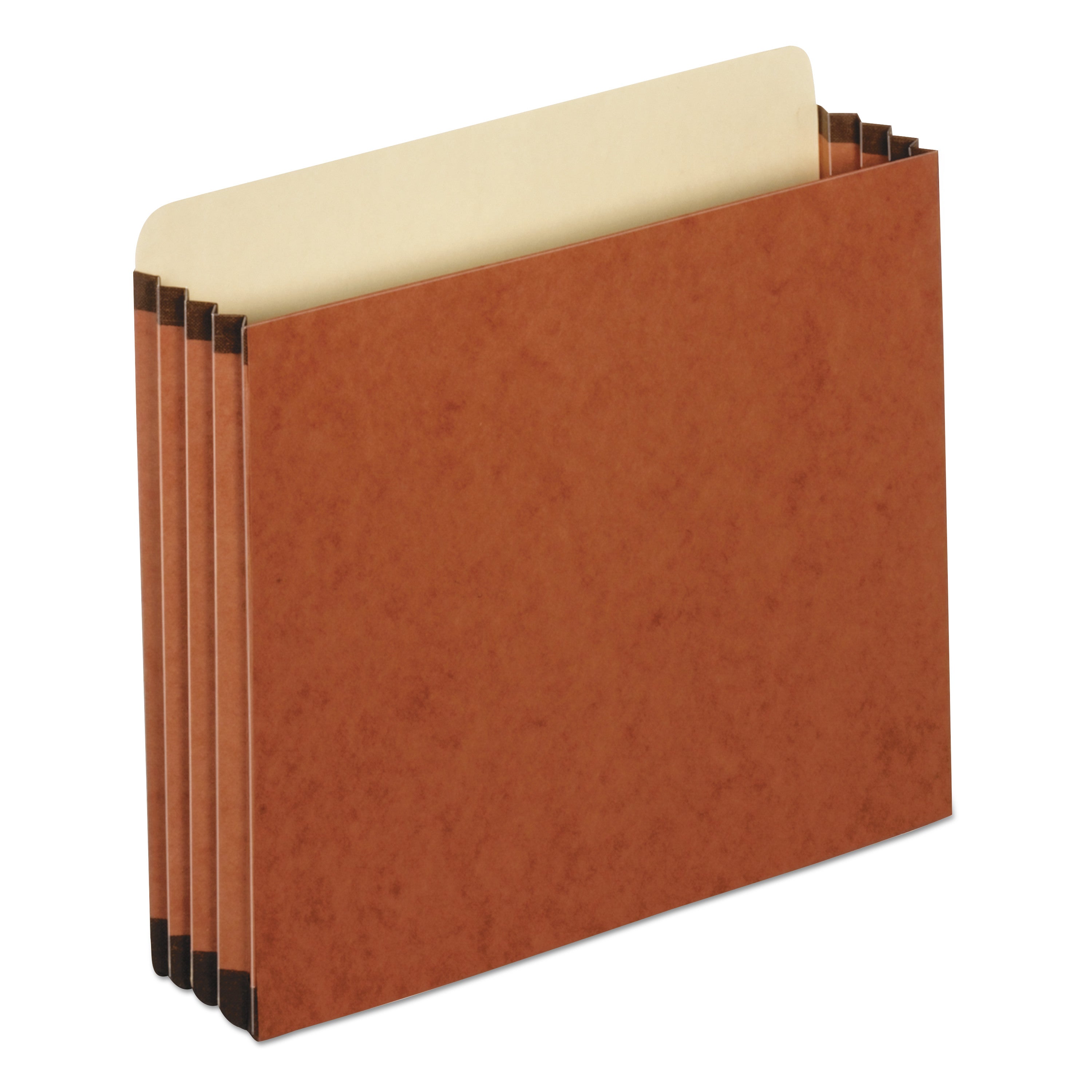 File Cabinet Pockets, 3.5" Expansion, Letter Size, Redrope, 10/Box -
