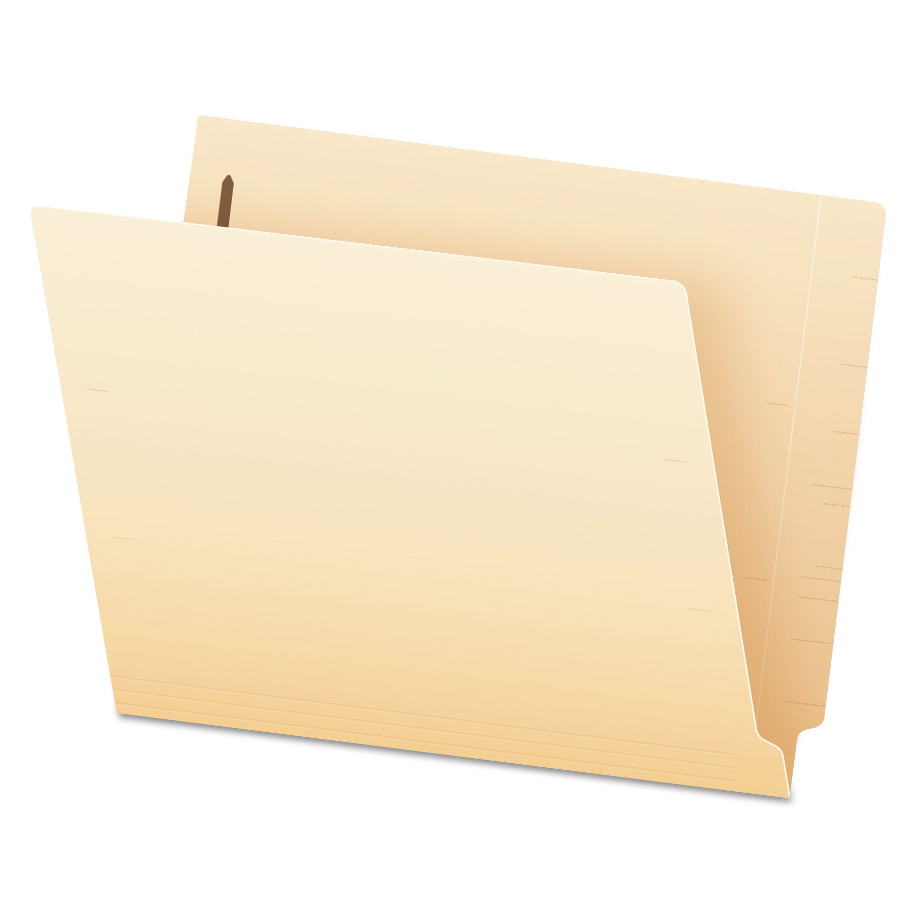 Manila End Tab Expanding Fastener Folders, 2-Ply Tabs, 0.75" Expansion, 2 Fasteners, Letter Size, Manila Exterior, 50/Box -