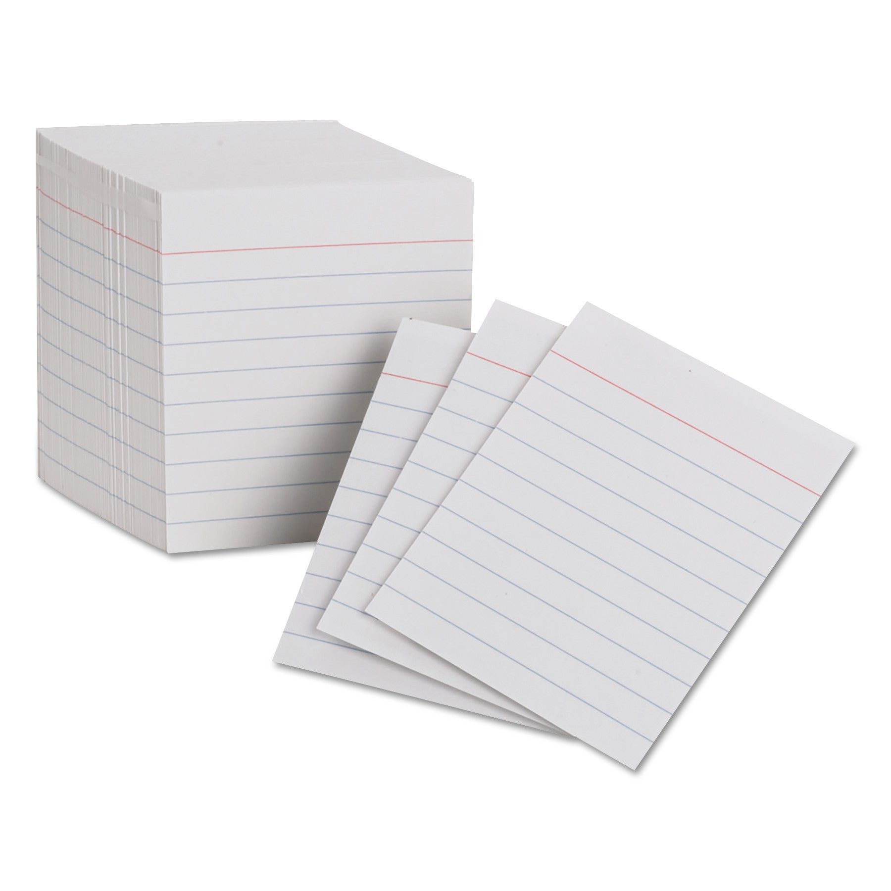 Ruled Mini Index Cards, 3 x 2.5, White, 200/Pack -