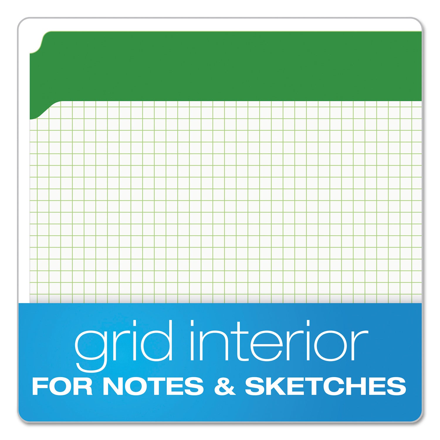 Double-Ply Reinforced Top Tab Colored File Folders, Straight Tabs, Letter Size, 0.75" Expansion, Bright Green, 100/Box -