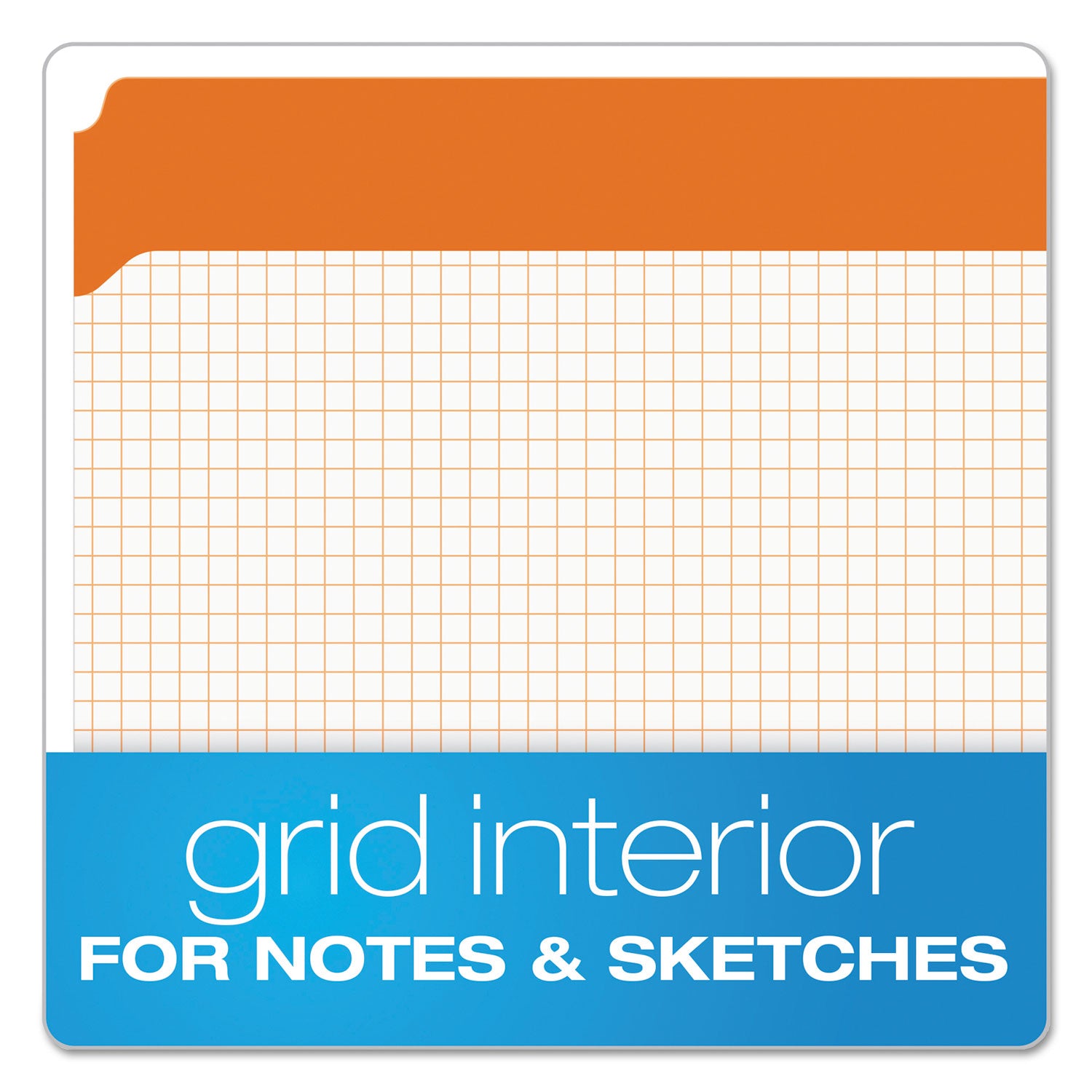 Double-Ply Reinforced Top Tab Colored File Folders, Straight Tabs, Letter Size, 0.75" Expansion, Orange, 100/Box -