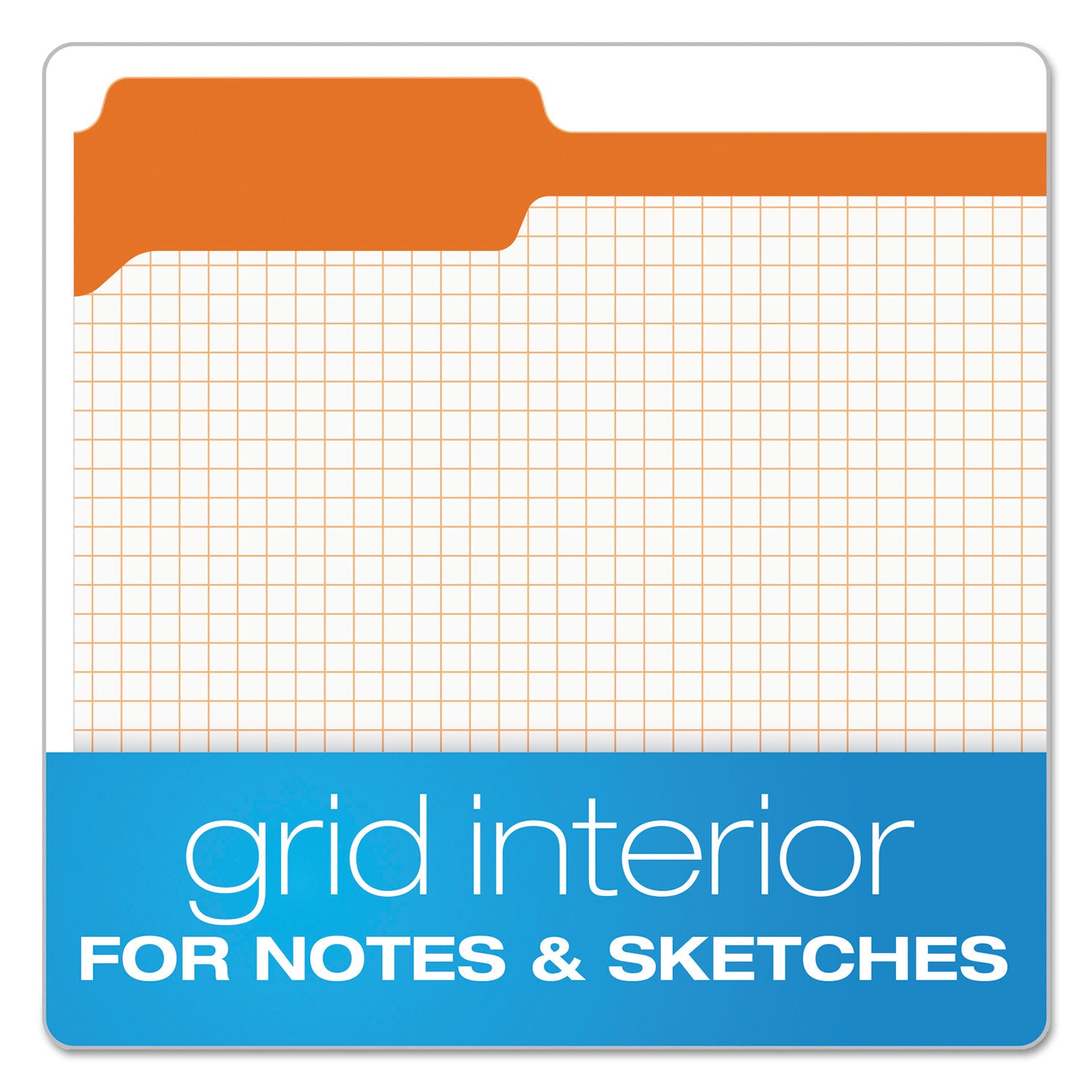 Double-Ply Reinforced Top Tab Colored File Folders, 1/3-Cut Tabs: Assorted, Letter Size, 0.75" Expansion, Orange, 100/Box -