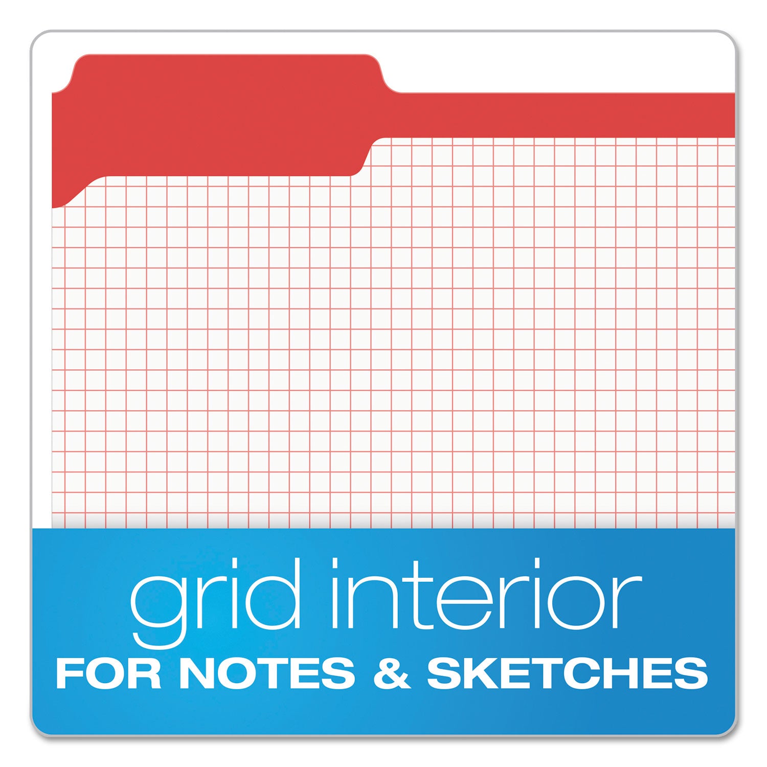 Double-Ply Reinforced Top Tab Colored File Folders, 1/3-Cut Tabs: Assorted, Letter Size, 0.75" Expansion, Red, 100/Box -