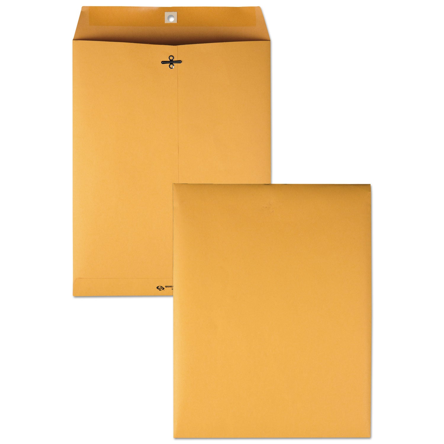Clasp Envelope, 28 lb Bond Weight Kraft, #97, Square Flap, Clasp/Gummed Closure, 10 x 13, Brown Kraft, 100/Box -