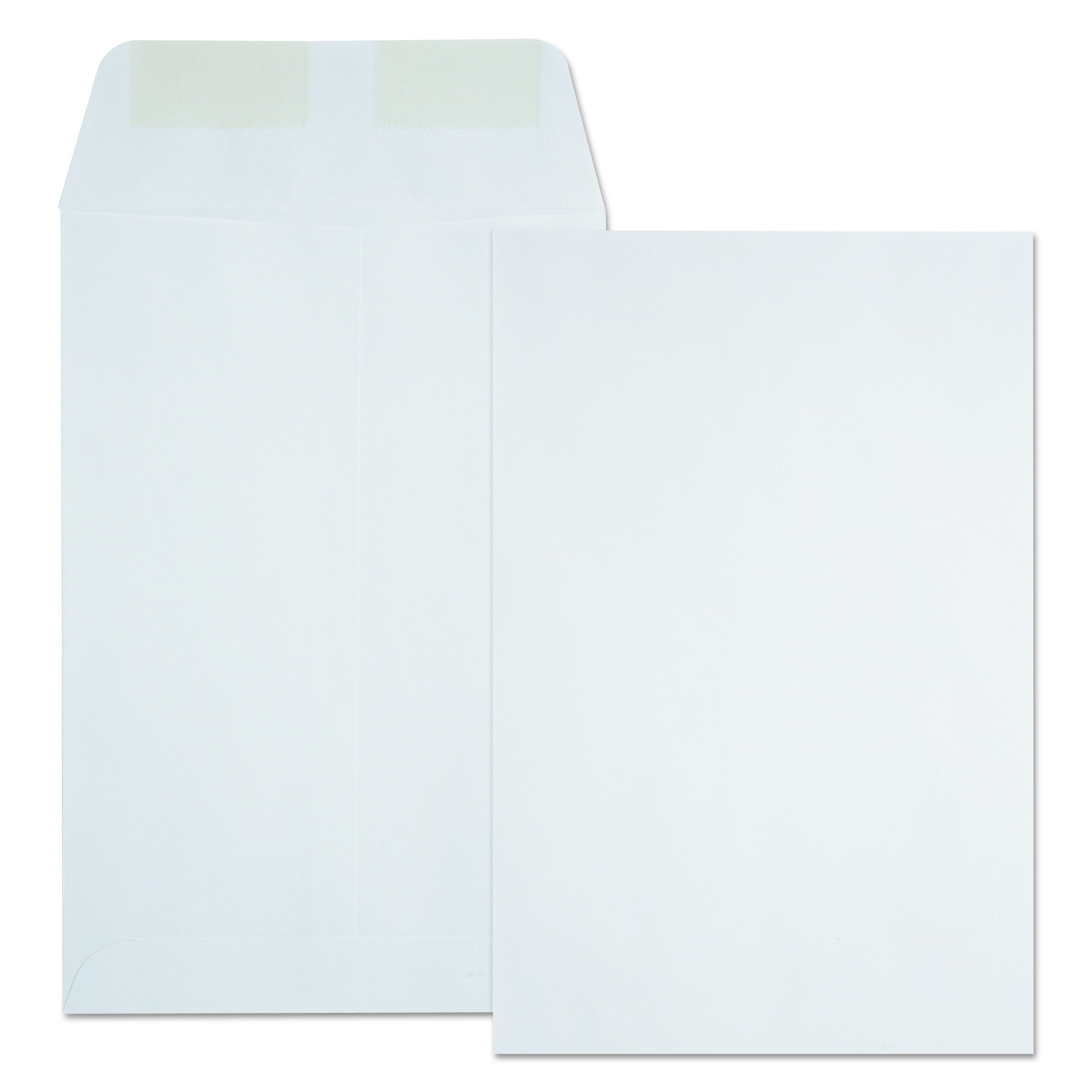 Catalog Envelope, 24 lb Bond Weight Paper, #1, Square Flap, Gummed Closure, 6 x 9, White, 500/Box -