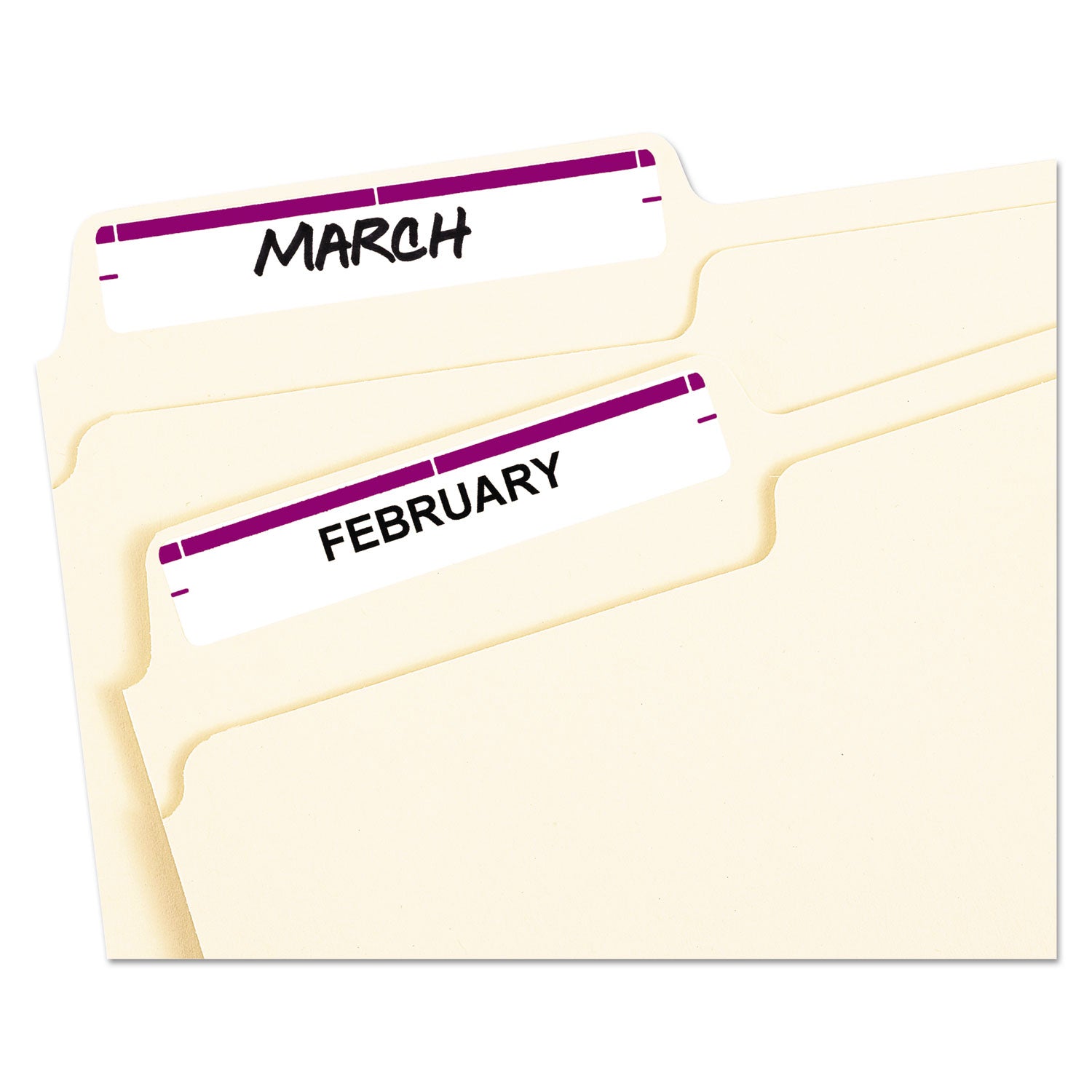 Printable 4" x 6" - Permanent File Folder Labels, 0.69 x 3.44, White, 7/Sheet, 36 Sheets/Pack, (5204) -