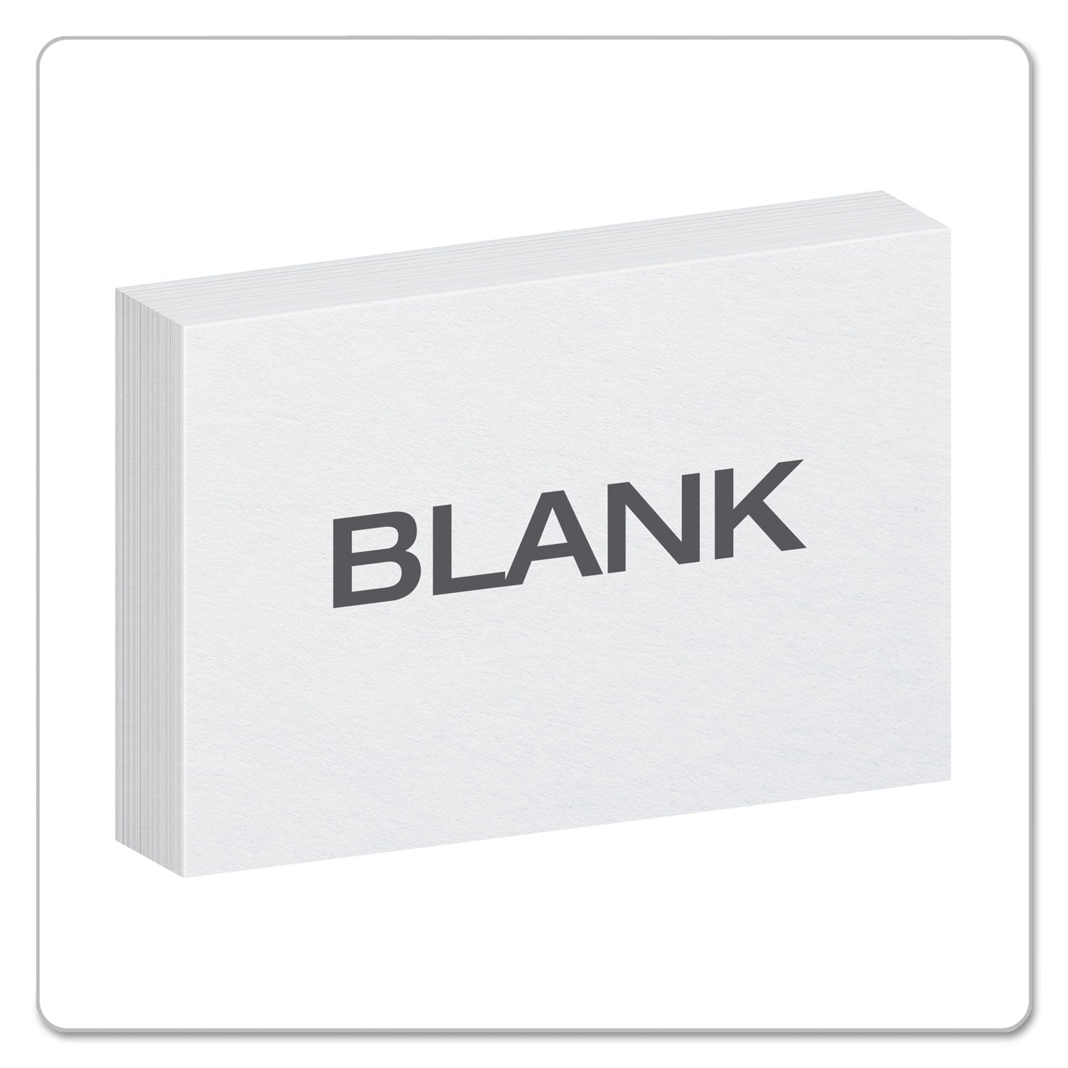 Unruled Index Cards, 4 x 6, White, 100/Pack -
