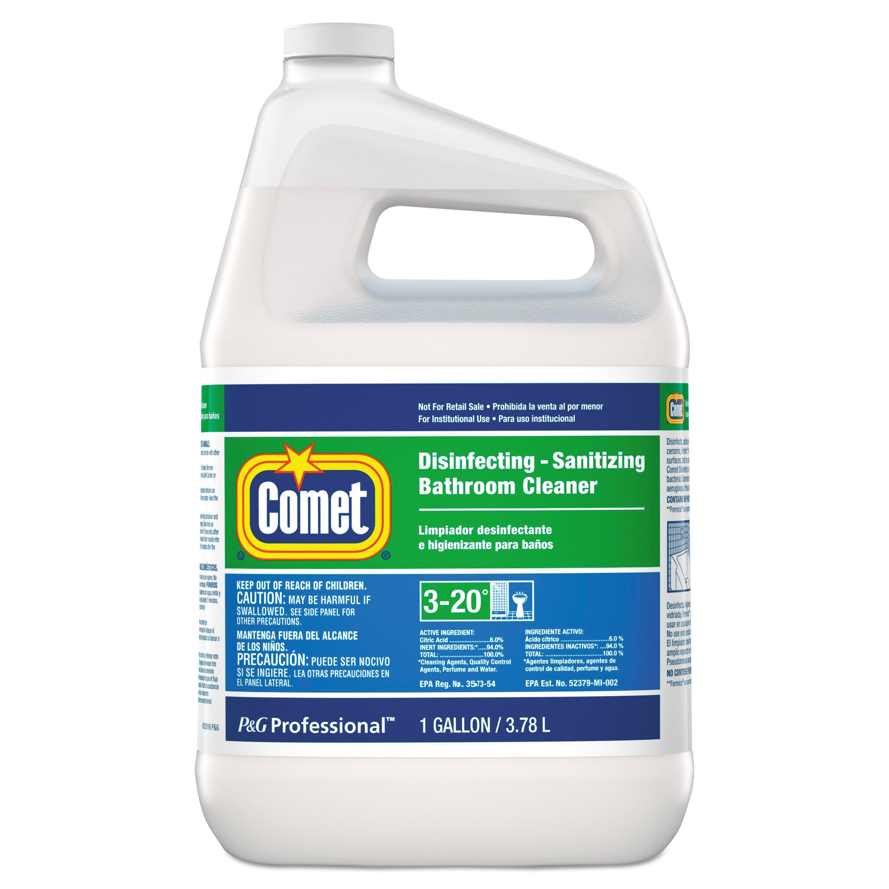 Disinfecting-Sanitizing Bathroom Cleaner, One Gallon Bottle -