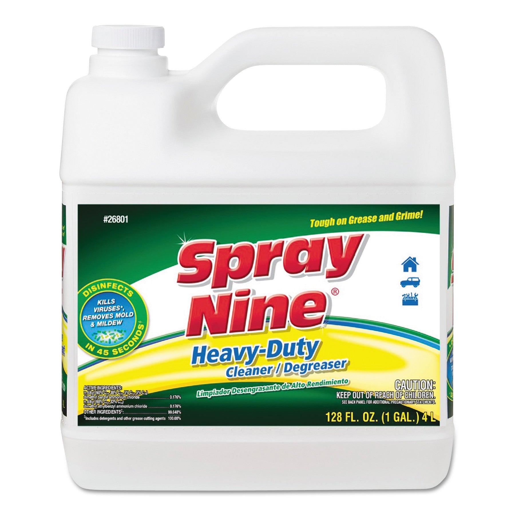 Heavy Duty Cleaner/Degreaser/Disinfectant, Citrus Scent, 1 gal Bottle -