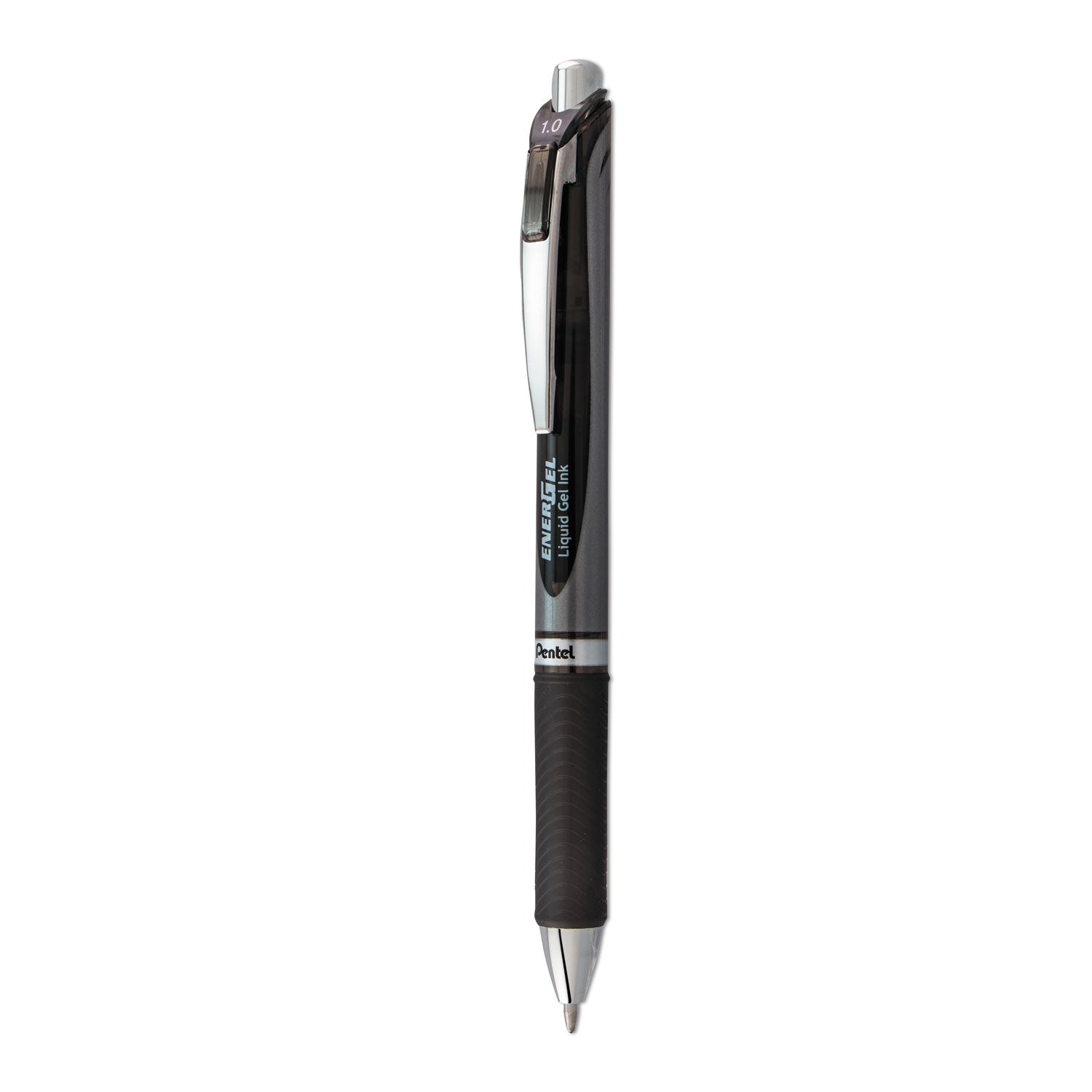 energel-rtx-gel-pen-retractable-bold-1-mm-black-ink-black-gray-barrel_penbl80a - 1