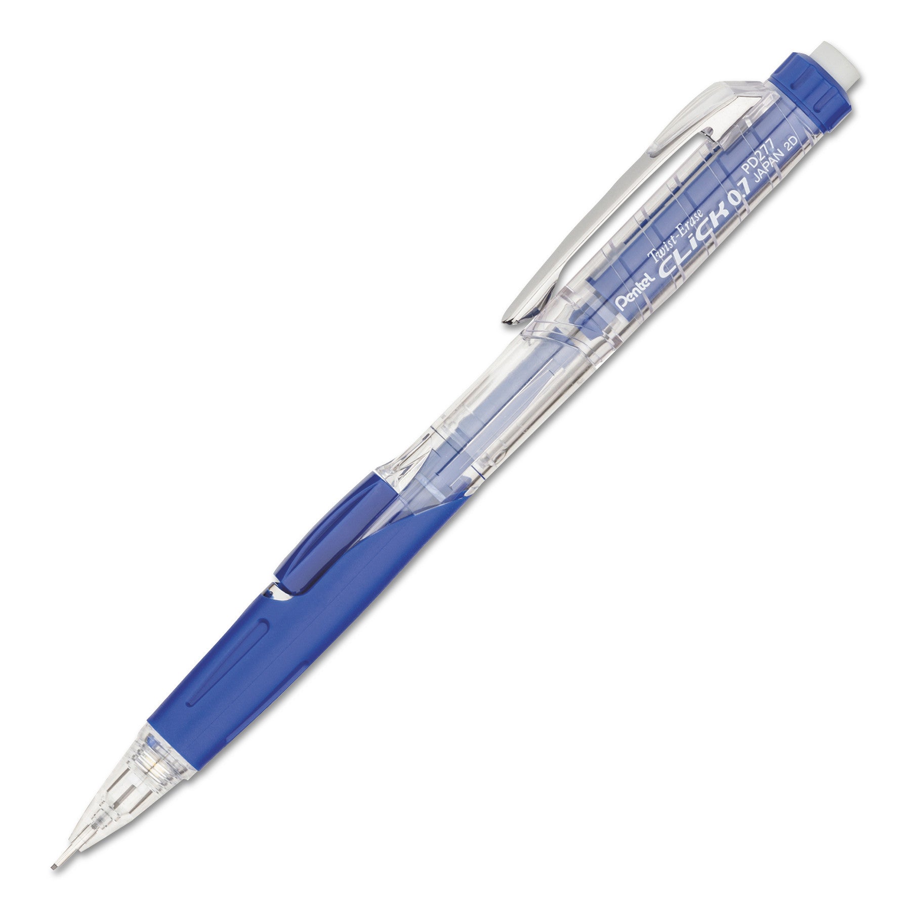 Twist-Erase CLICK Mechanical Pencil, 0.7 mm, HB (#2), Black Lead, Blue Barrel -