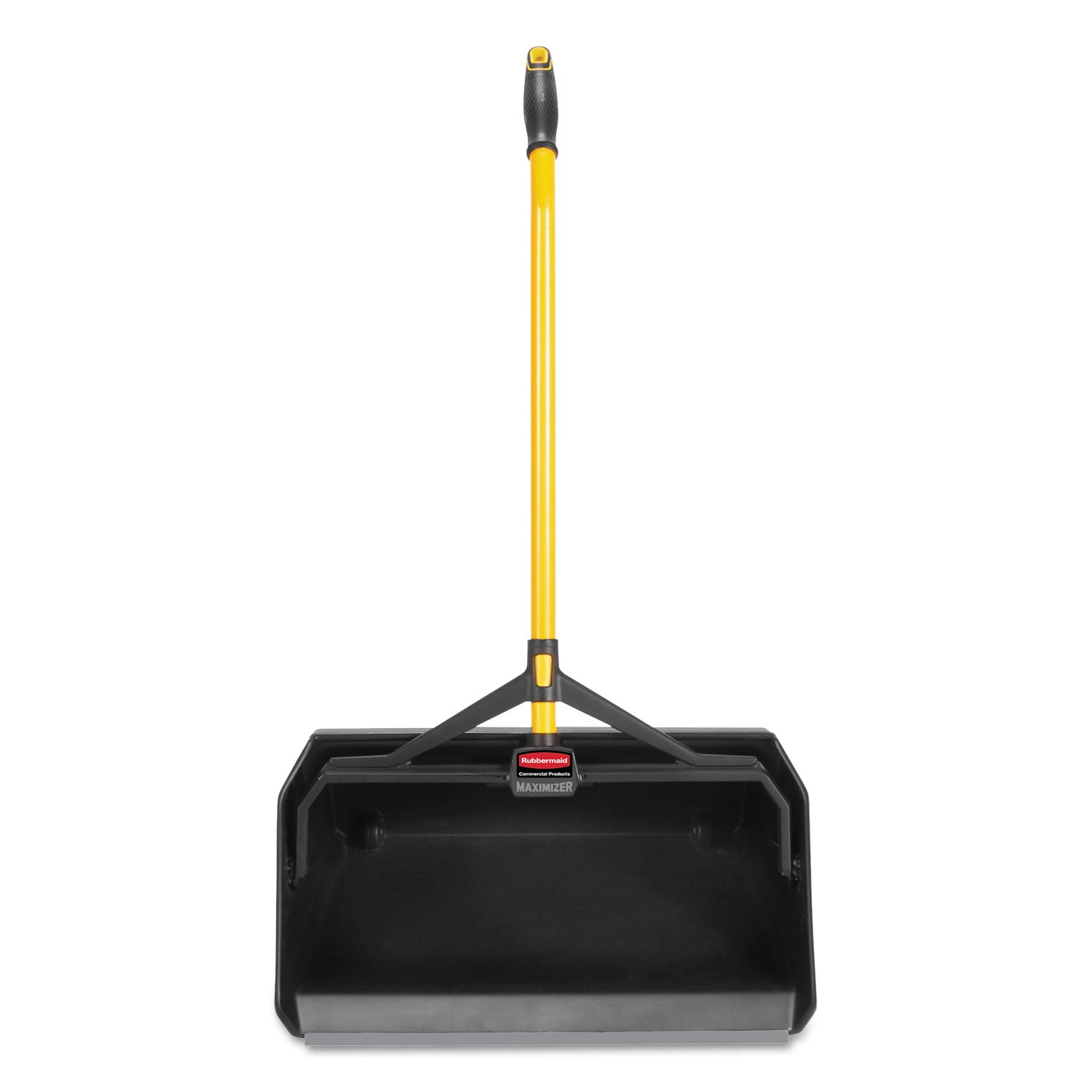 maximizer-heavy-duty-stand-up-debris-pan-2044w-x-29h-plastic-yellow-black_rcp2018781 - 2