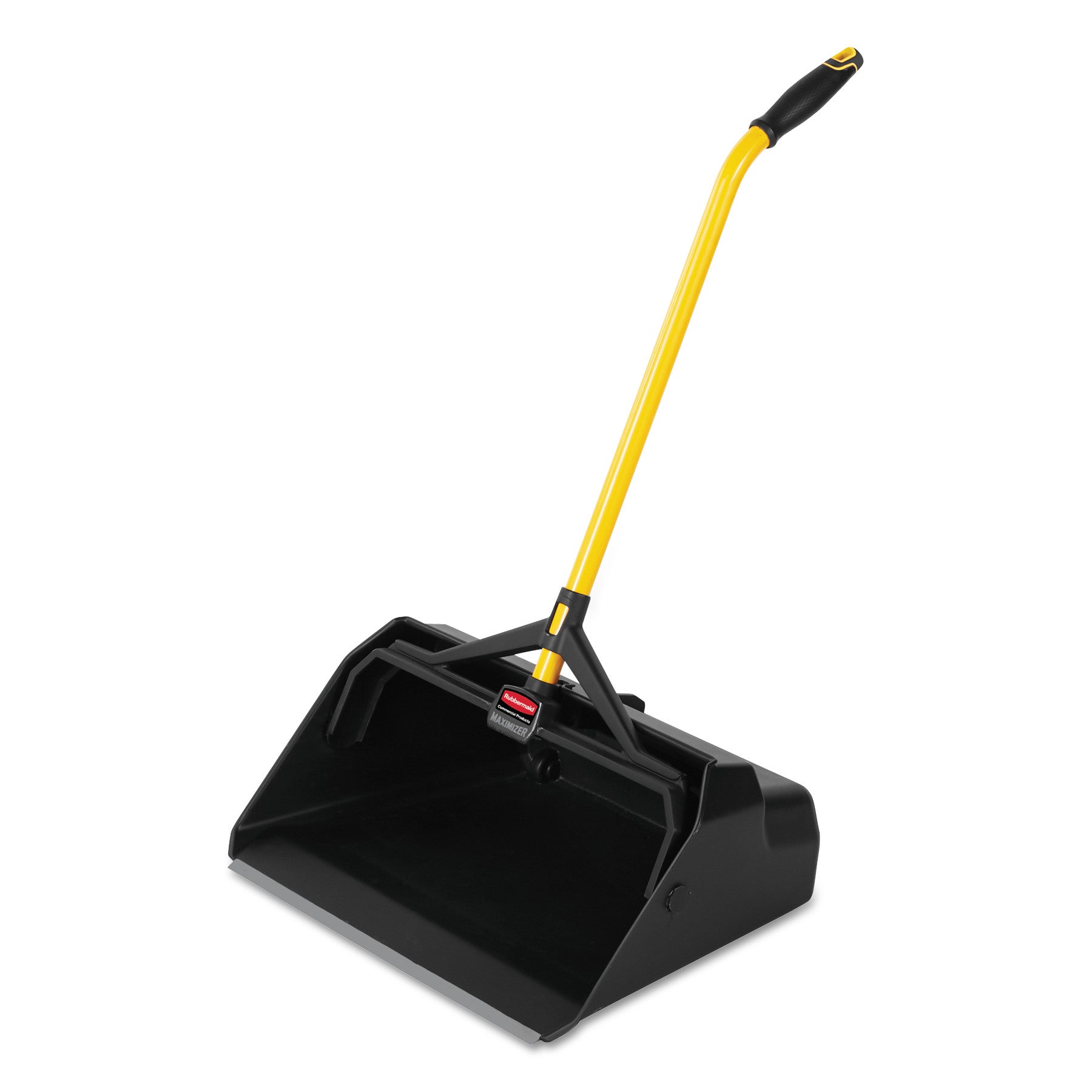 maximizer-heavy-duty-stand-up-debris-pan-2044w-x-29h-plastic-yellow-black_rcp2018781 - 1
