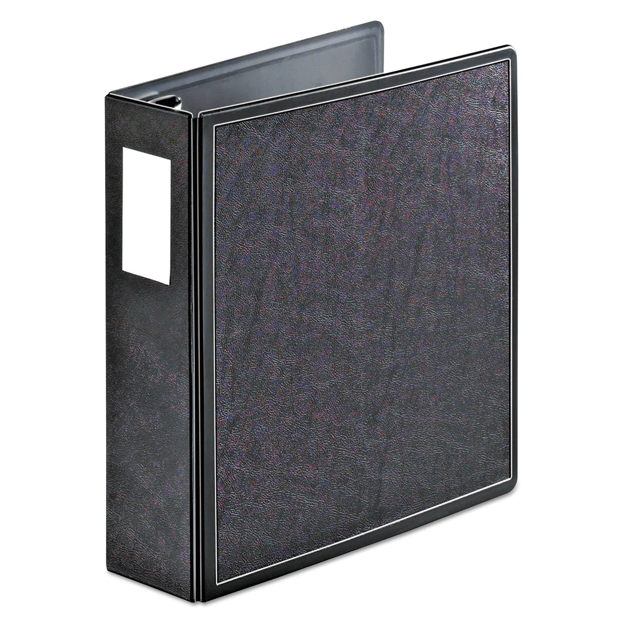 SuperLife Easy Open Locking Slant-D Ring Binder, 3 Rings, 3" Capacity, 11 x 8.5, Black -
