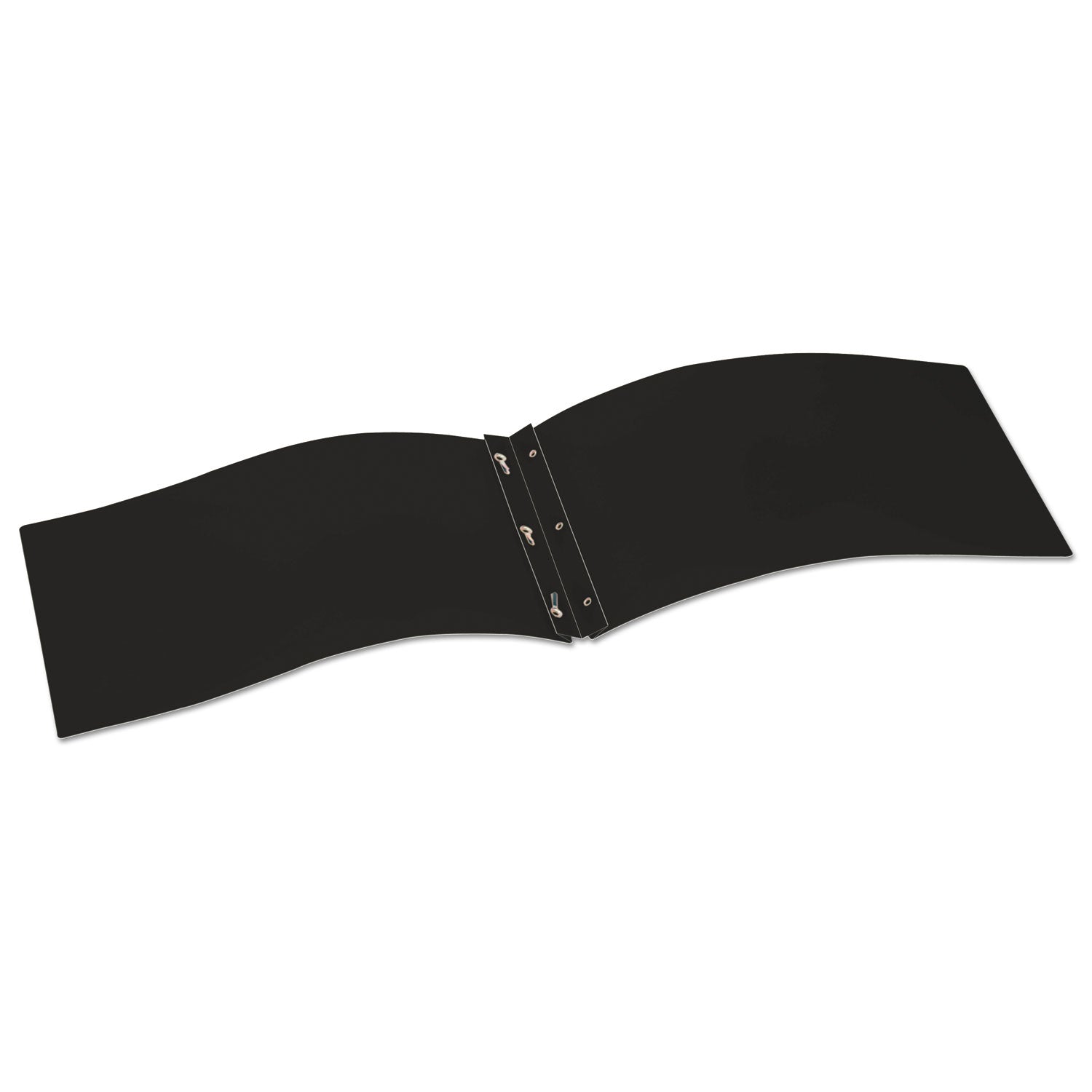 ReportPro Tabloid Portfolio, Prong Fastener, 0.19" Capacity, 11 x 17, Black/Black -