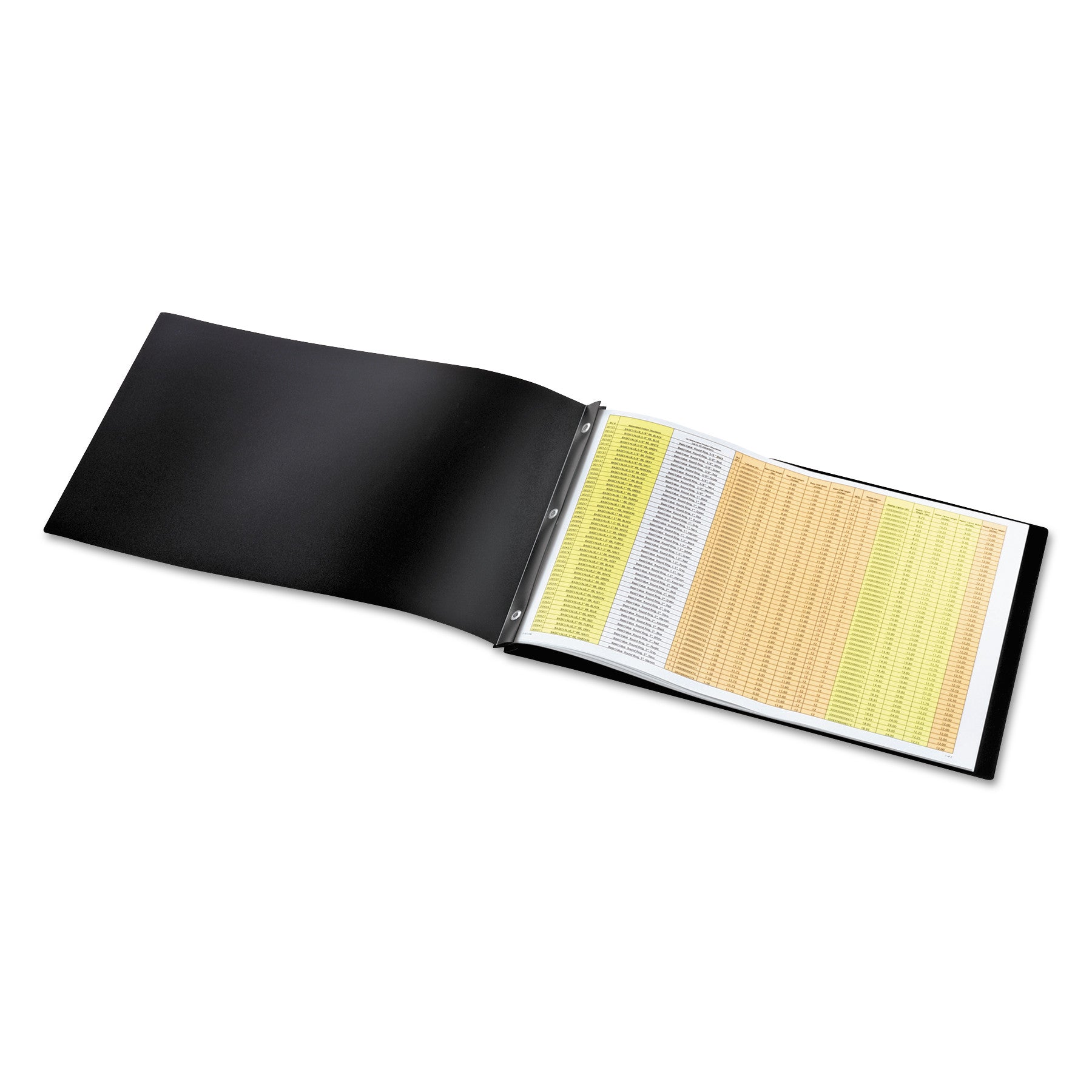 ReportPro Tabloid Portfolio, Prong Fastener, 0.19" Capacity, 11 x 17, Black/Black -