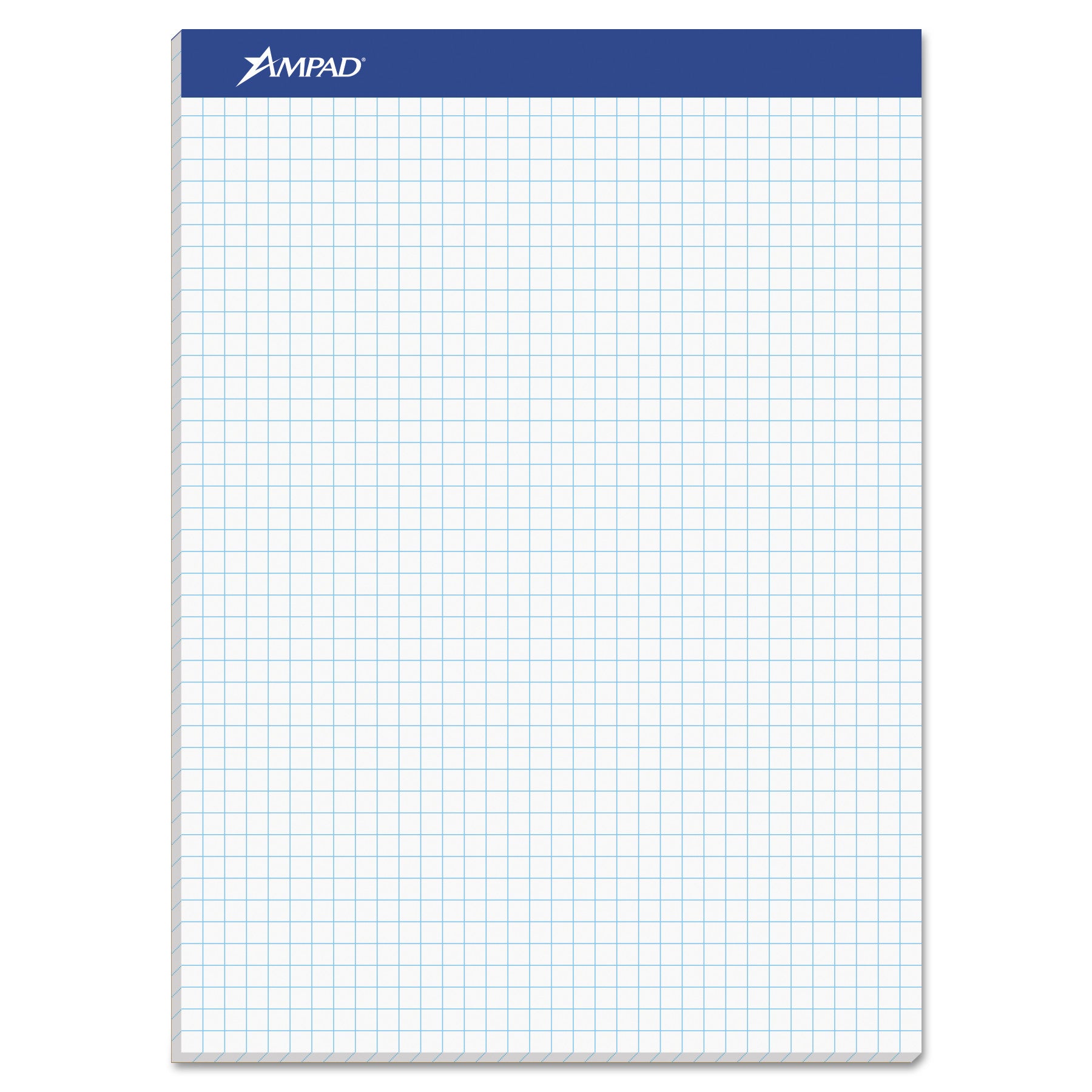 Quad Double Sheet Pad, Quadrille Rule (4 sq/in), 100 White 8.5 x 11.75 Sheets -