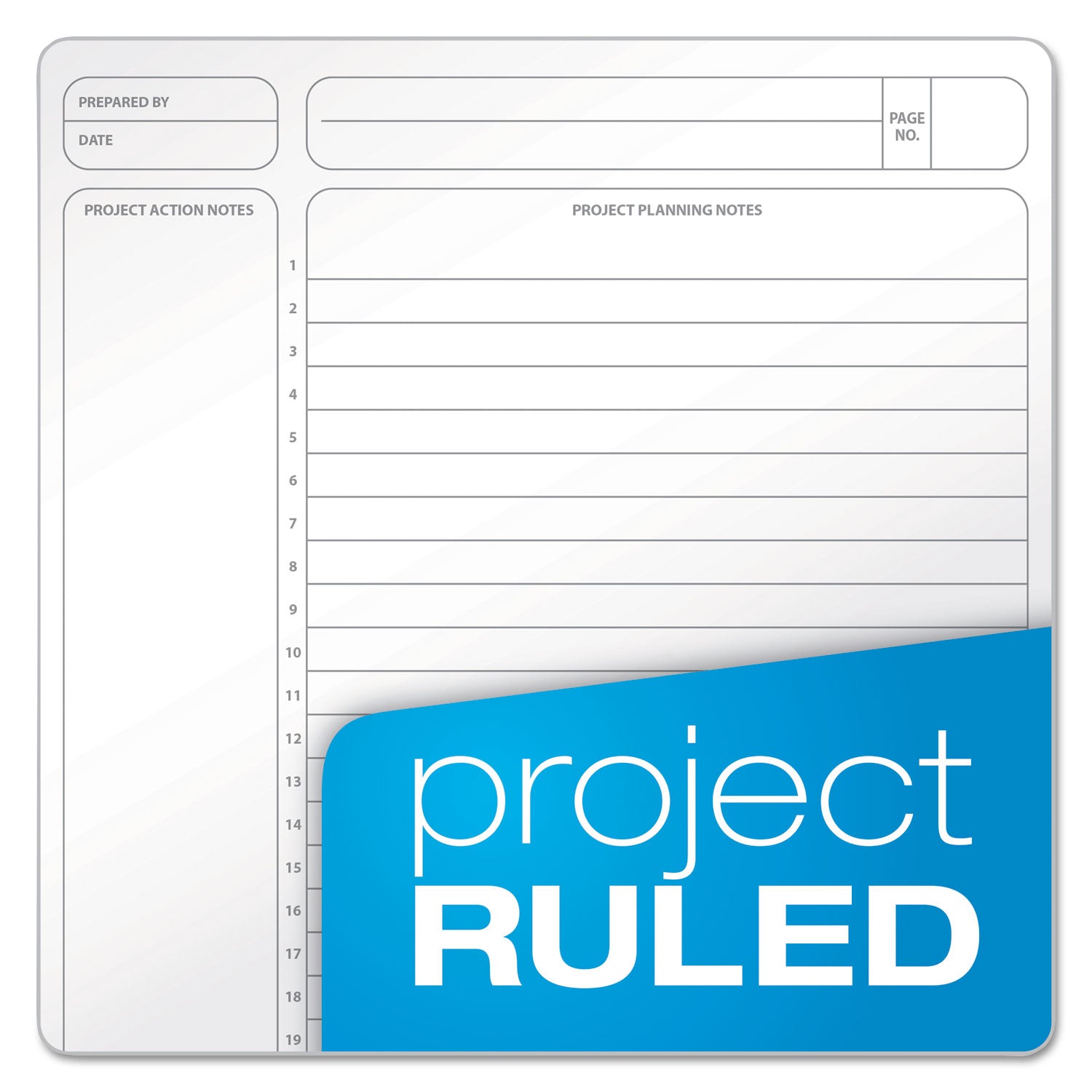 Gold Fibre Wirebound Project Notes Book, 1-Subject, Project-Management Format, Green Cover, (84) 9.5 x 7.25 Sheets -