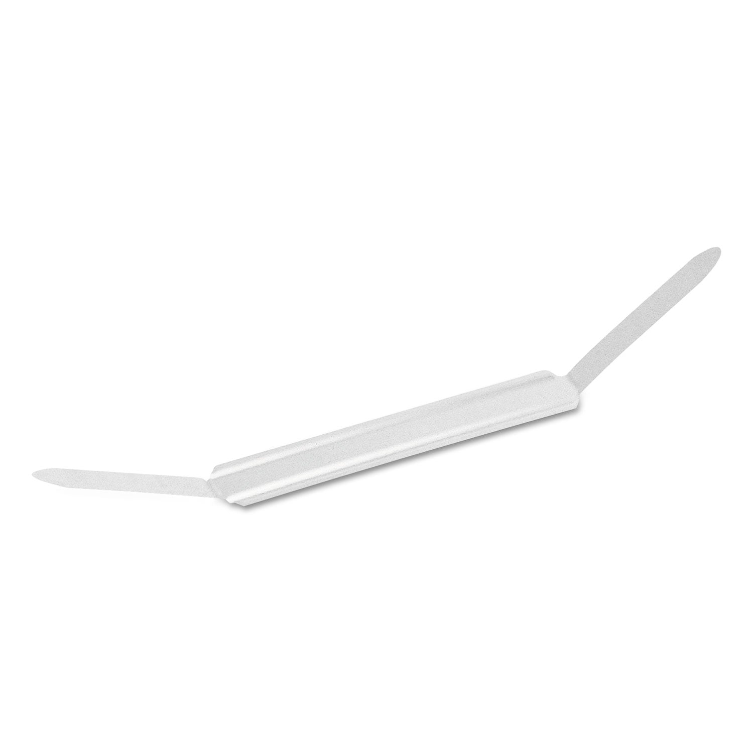 Premium Two-Prong Fastener Bases, 2" Capacity, 2.75" Center to Center, Silver, 100/Box -