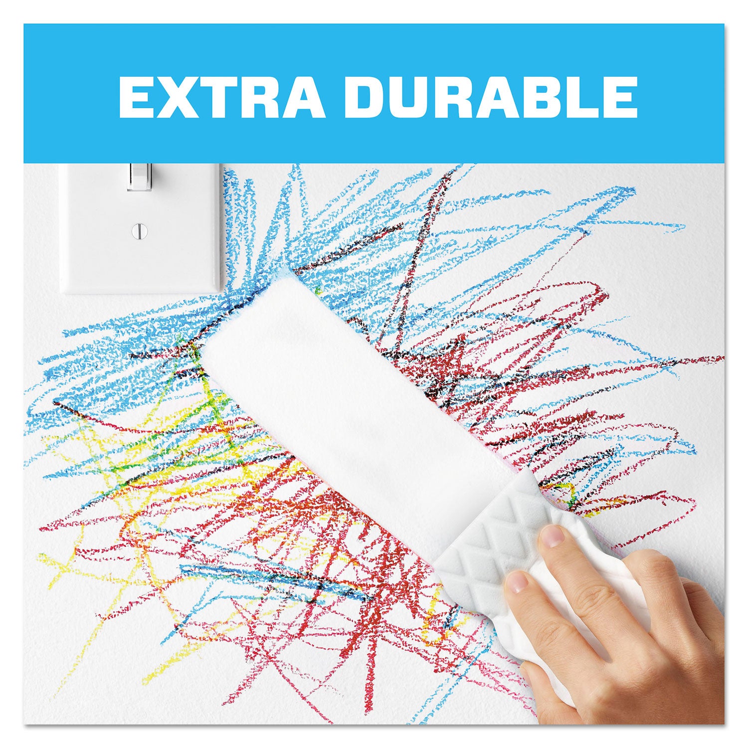 Magic Eraser Extra Durable, 4.6 x 2.4, 0.7" Thick, 4/Box -