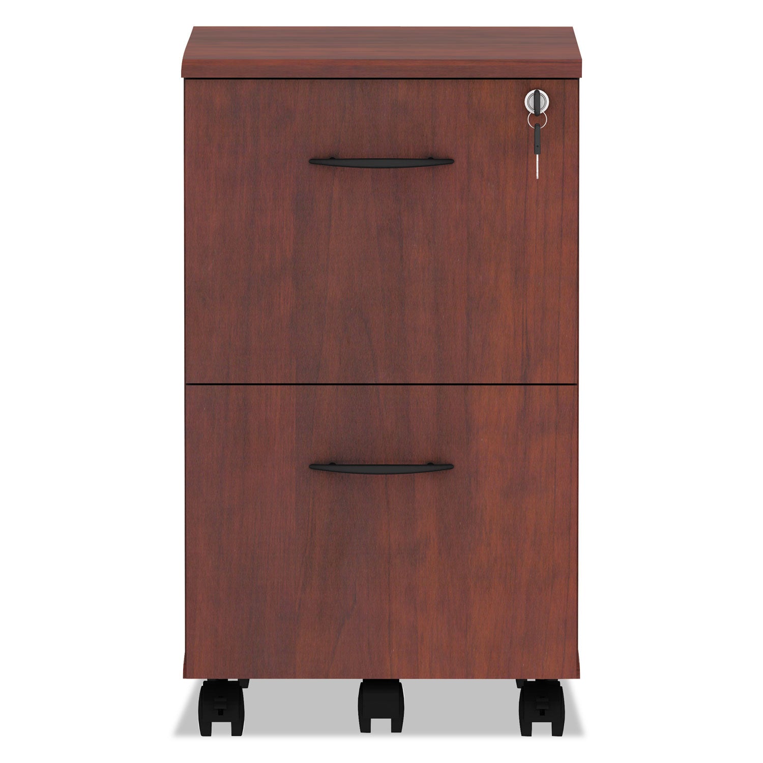 alera-valencia-series-mobile-pedestal-left-or-right-2-legal-letter-size-file-drawers-medium-cherry-1538-x-20-x-2663_aleva582816mc - 2